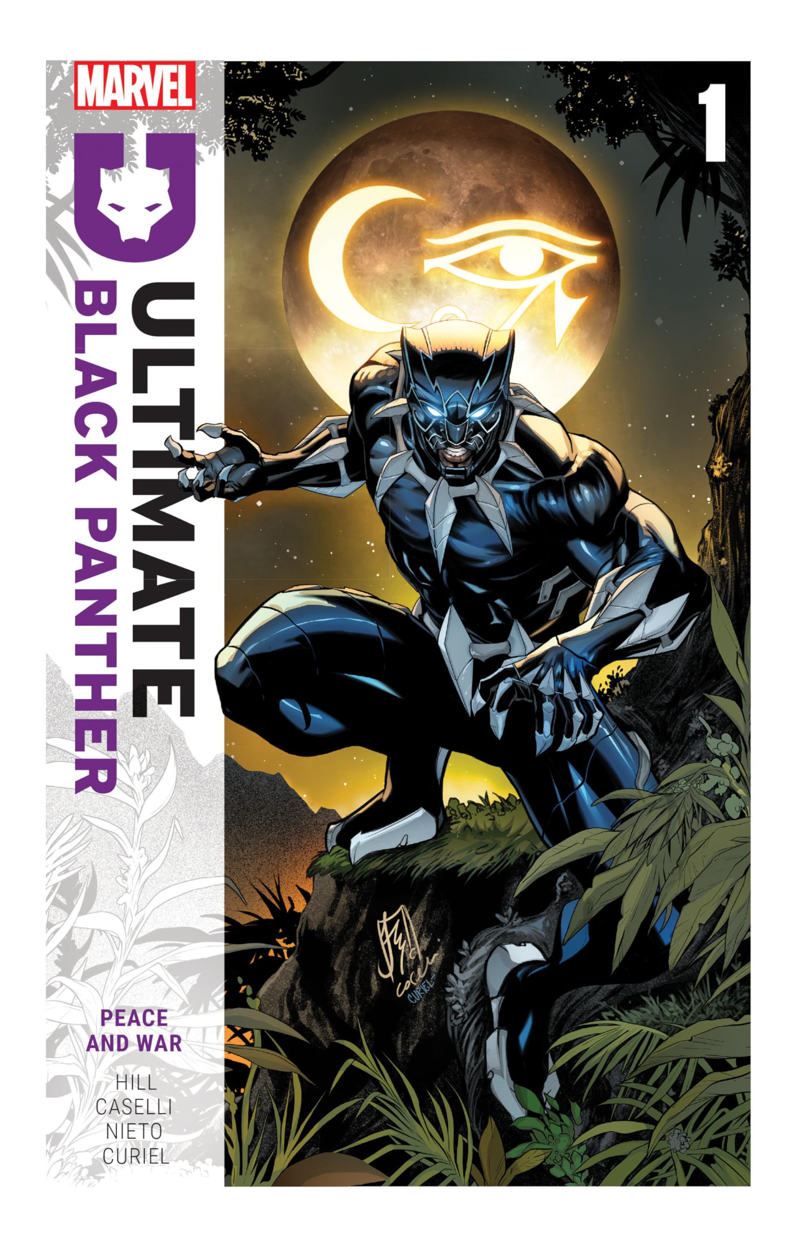 jaquette album ULTIMATE BLACK PANTHER BY BRYAN HILL VOL. 1: PEACE AND WAR