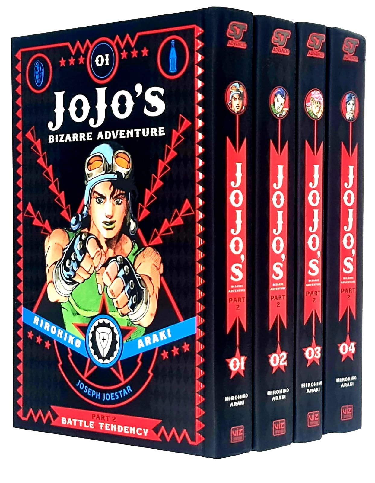 jaquette album JoJo's Bizarre Adventure Partie 2 : Battle Tendency Volume 1-4 Ensemble de collection de livres