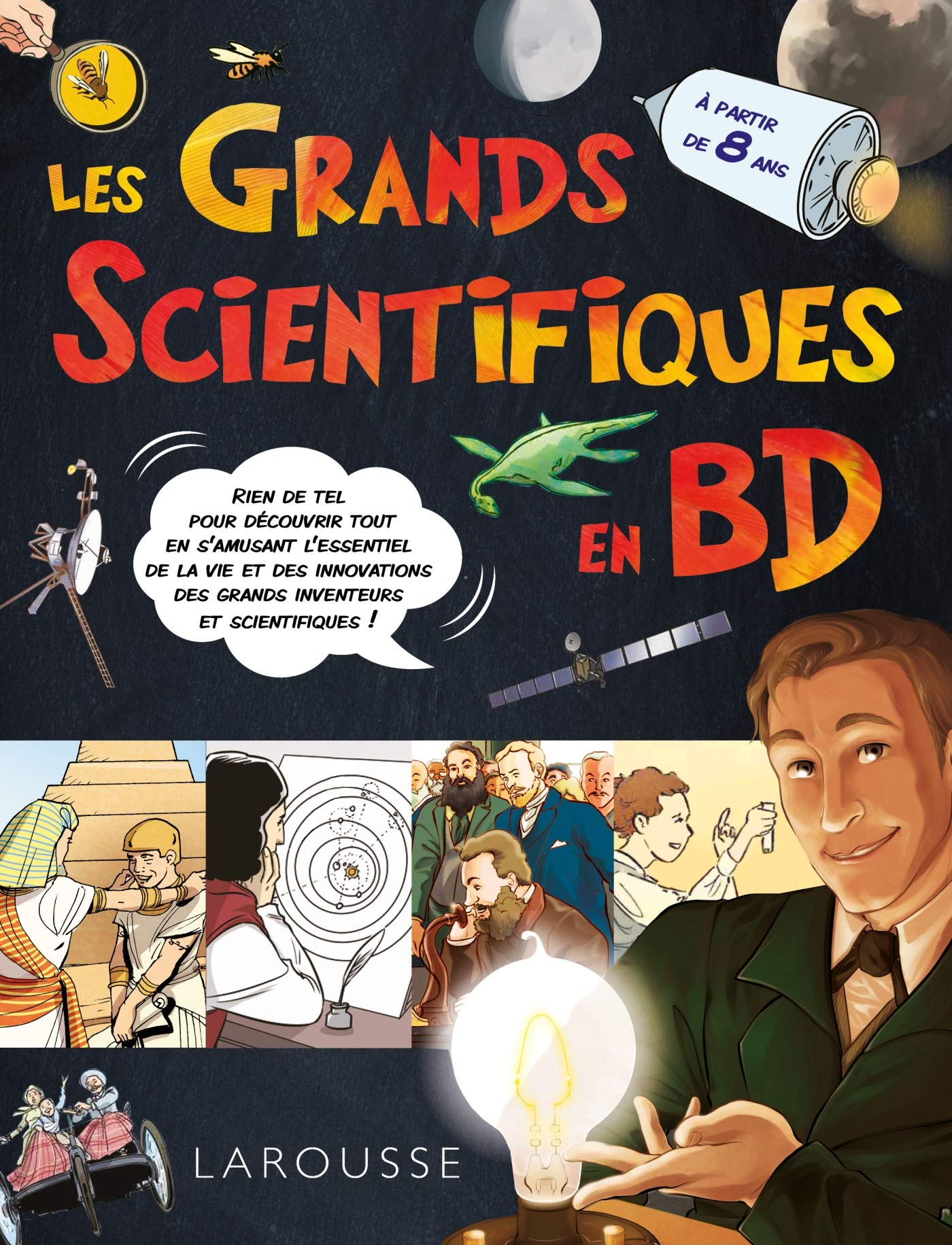 jaquette album Grands scientifiques en BD