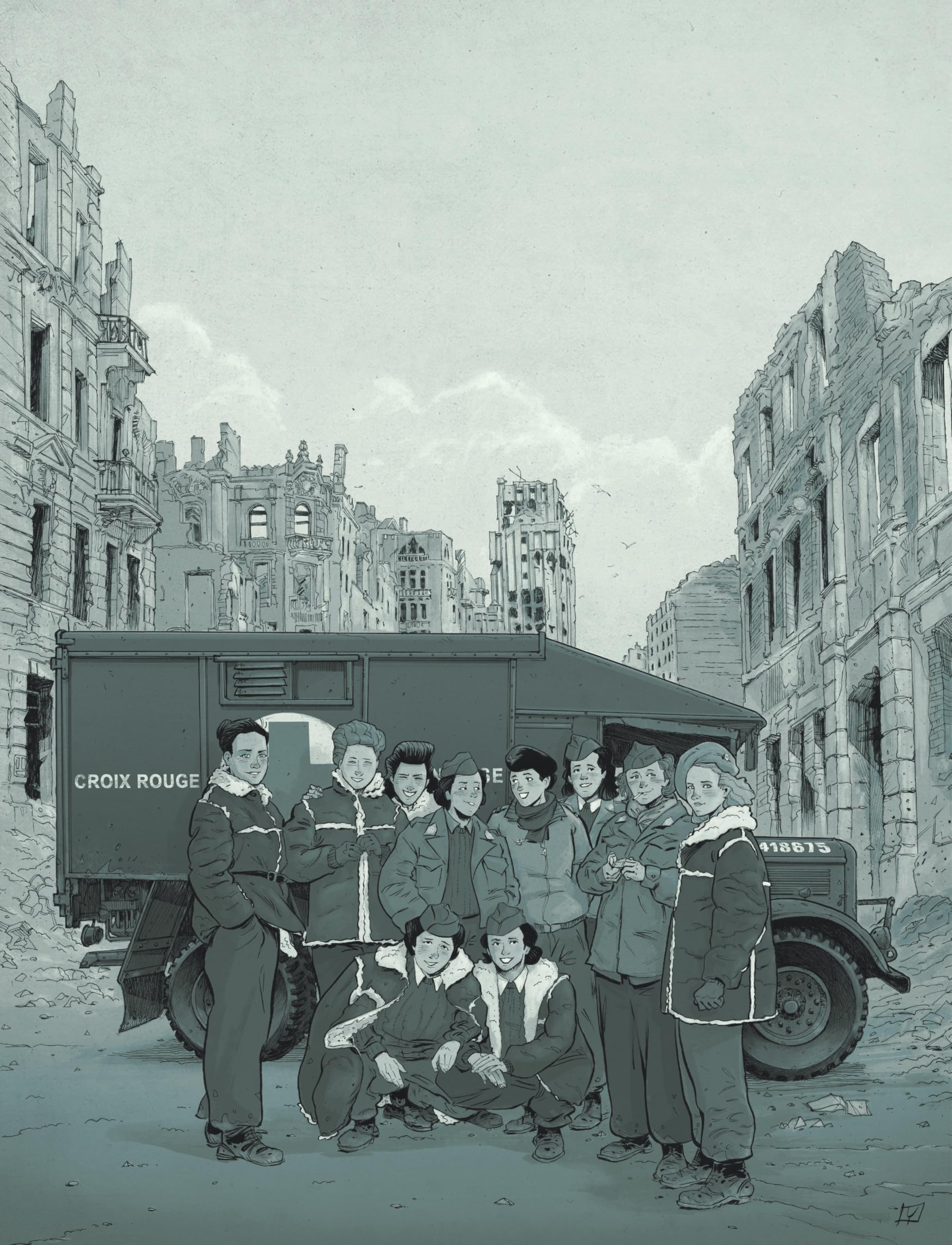 jaquette album L'Escadron bleu, 1945