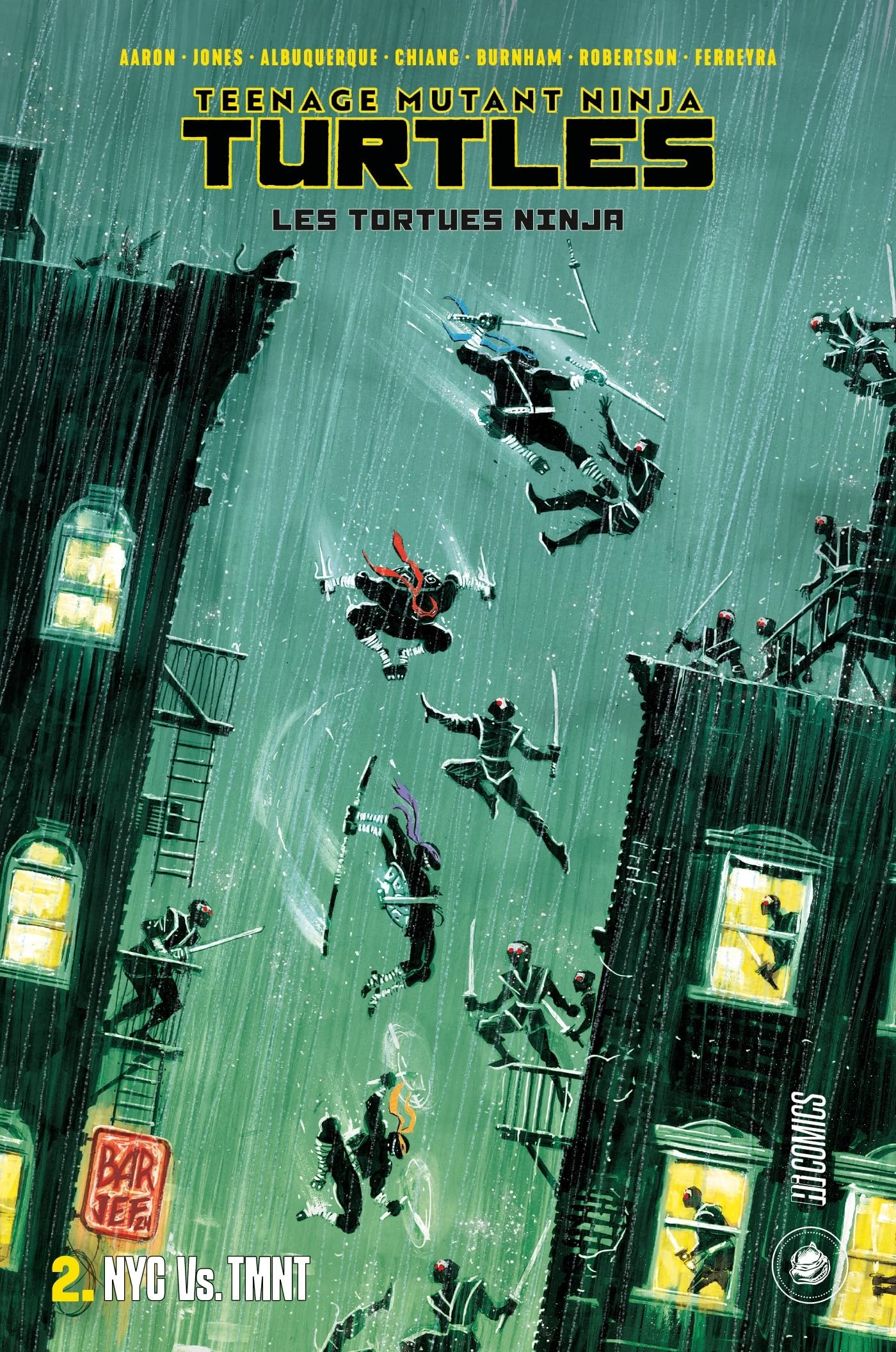 jaquette album Les Tortues Ninja - TMNT, T2 : NYC Vs. TMNT