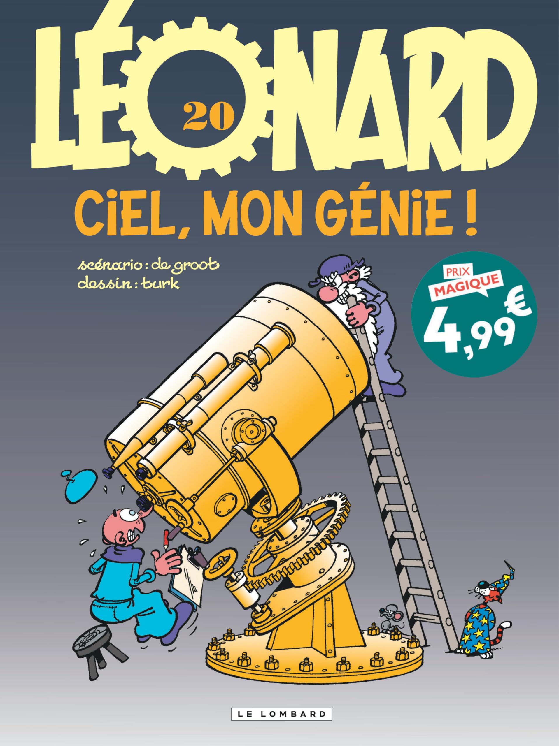 jaquette album Léonard - Tome 20 - Ciel, mon génie !