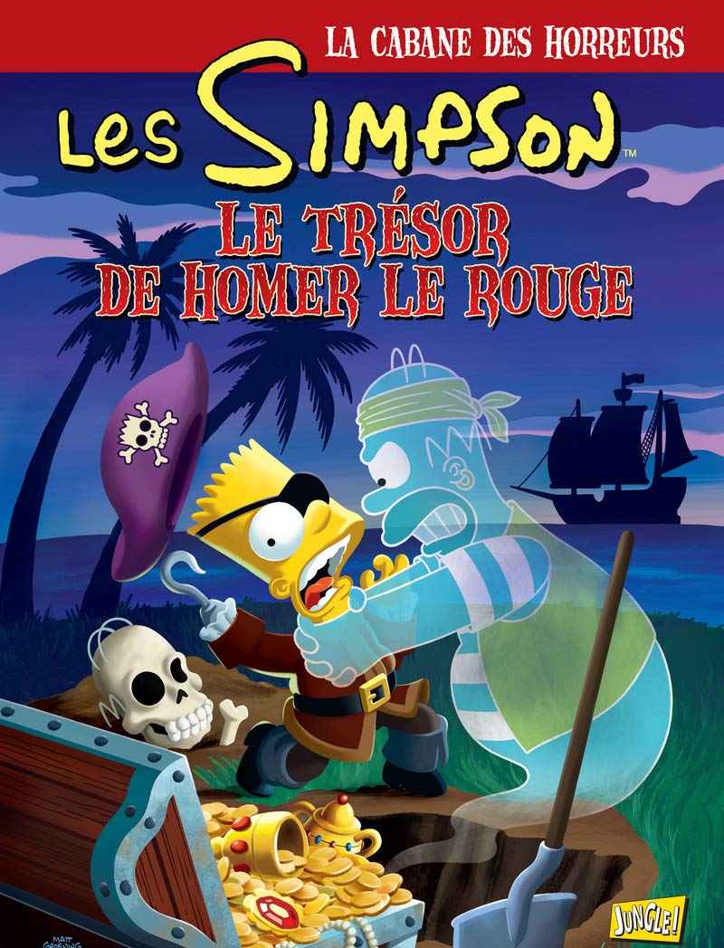 jaquette album Les Simpson - La cabane des horreurs, Tome 4 : Le trésor de Homer le rouge