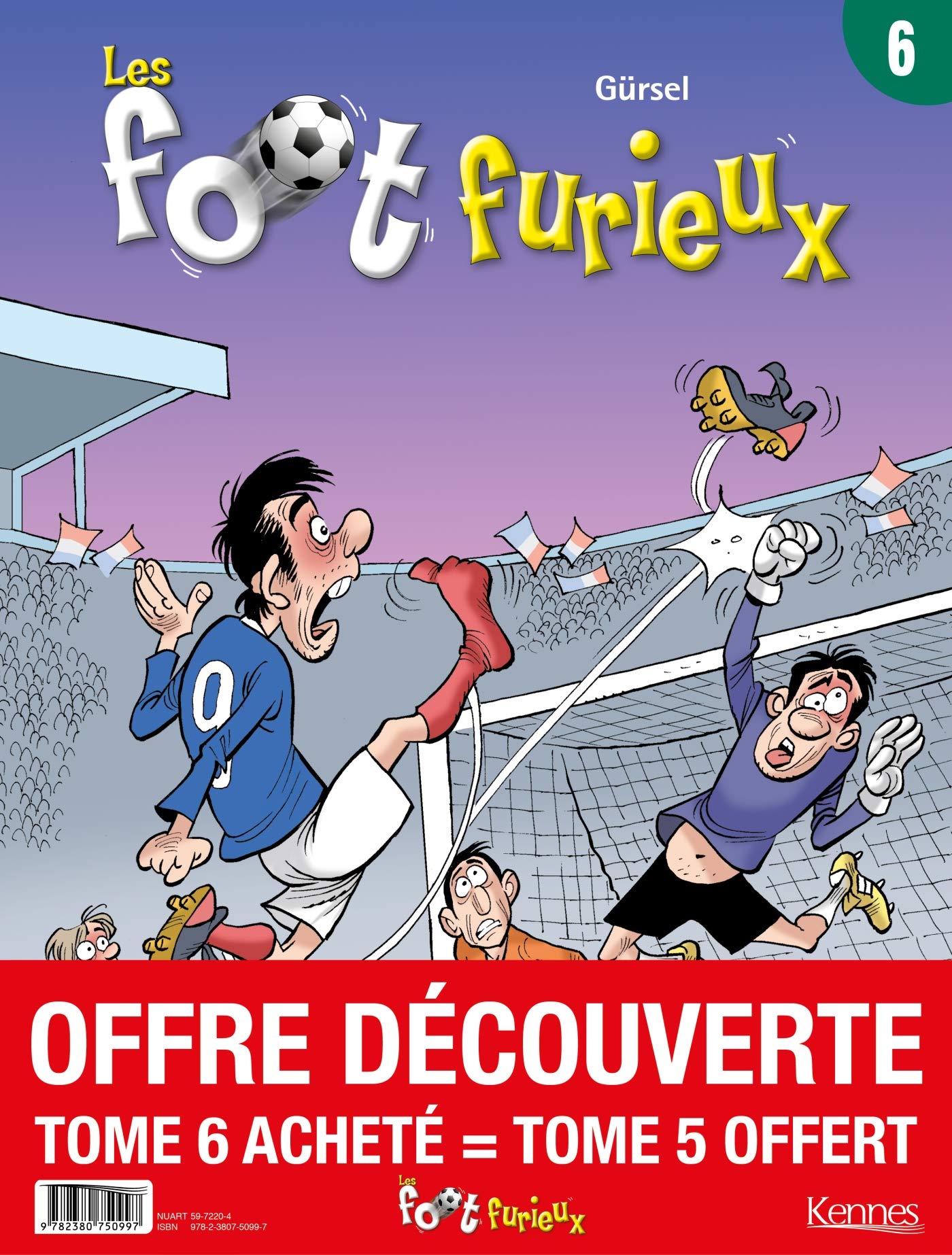 jaquette album Les Foots furieux - pack T06 acheté = T05 offert - 2020