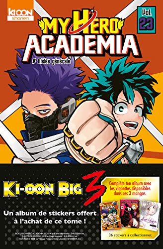 jaquette album My Hero Academia Tome 23 - Mêlée Générale - Avec Un Album De Stickers Offert