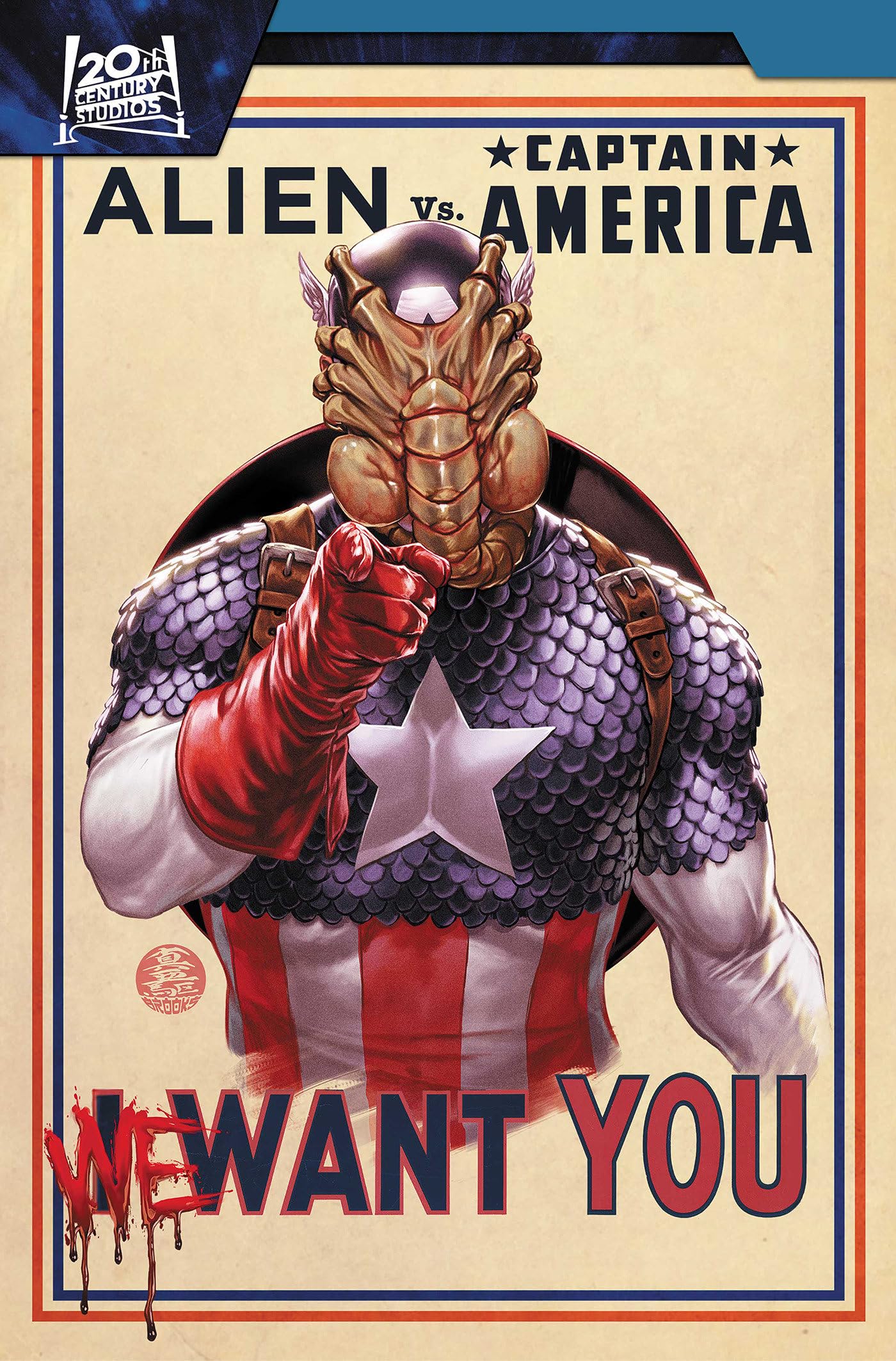 jaquette album Alien vs. Captain America