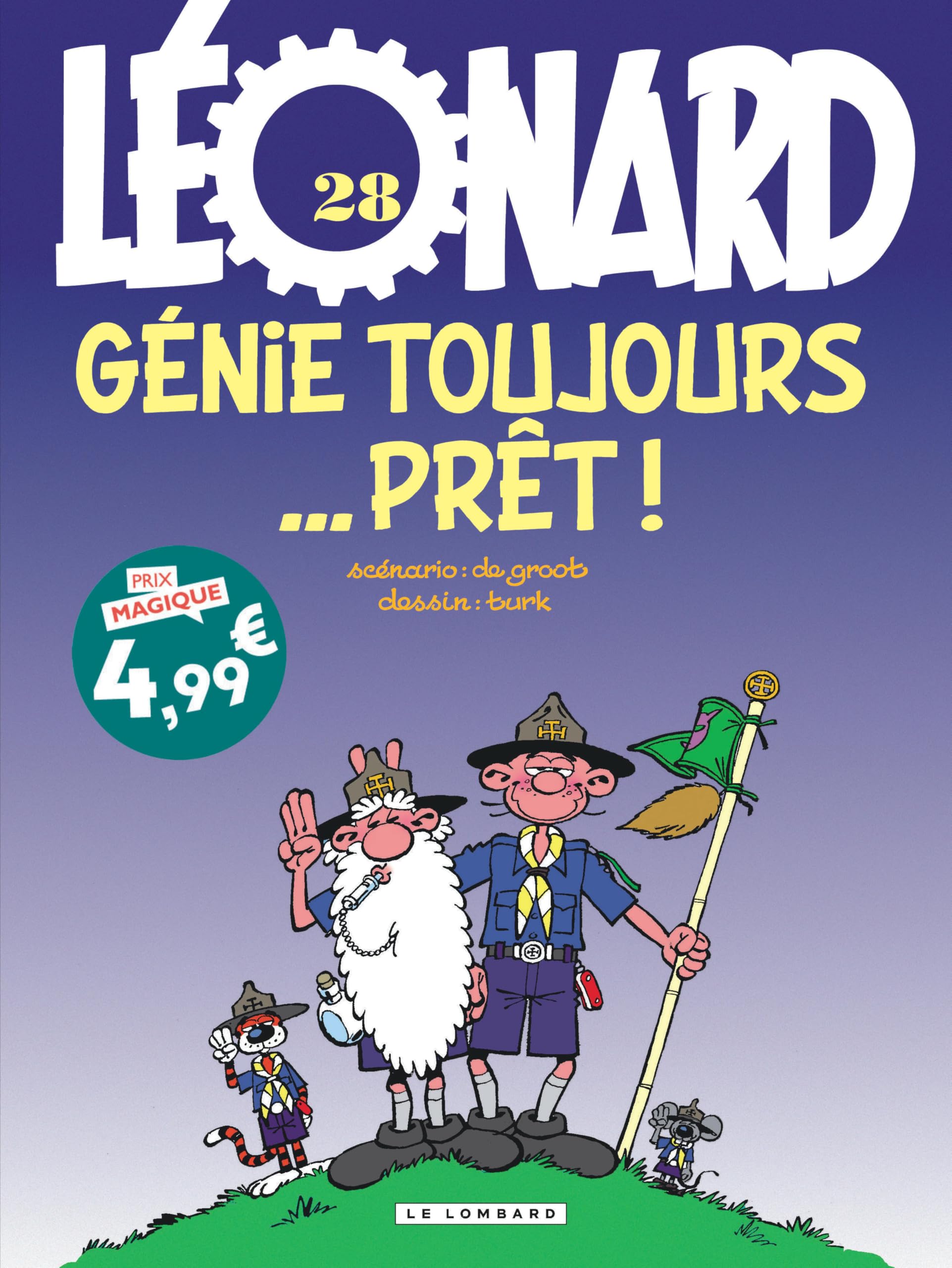 jaquette album Léonard - Tome 28 - Génie toujours... prêt !