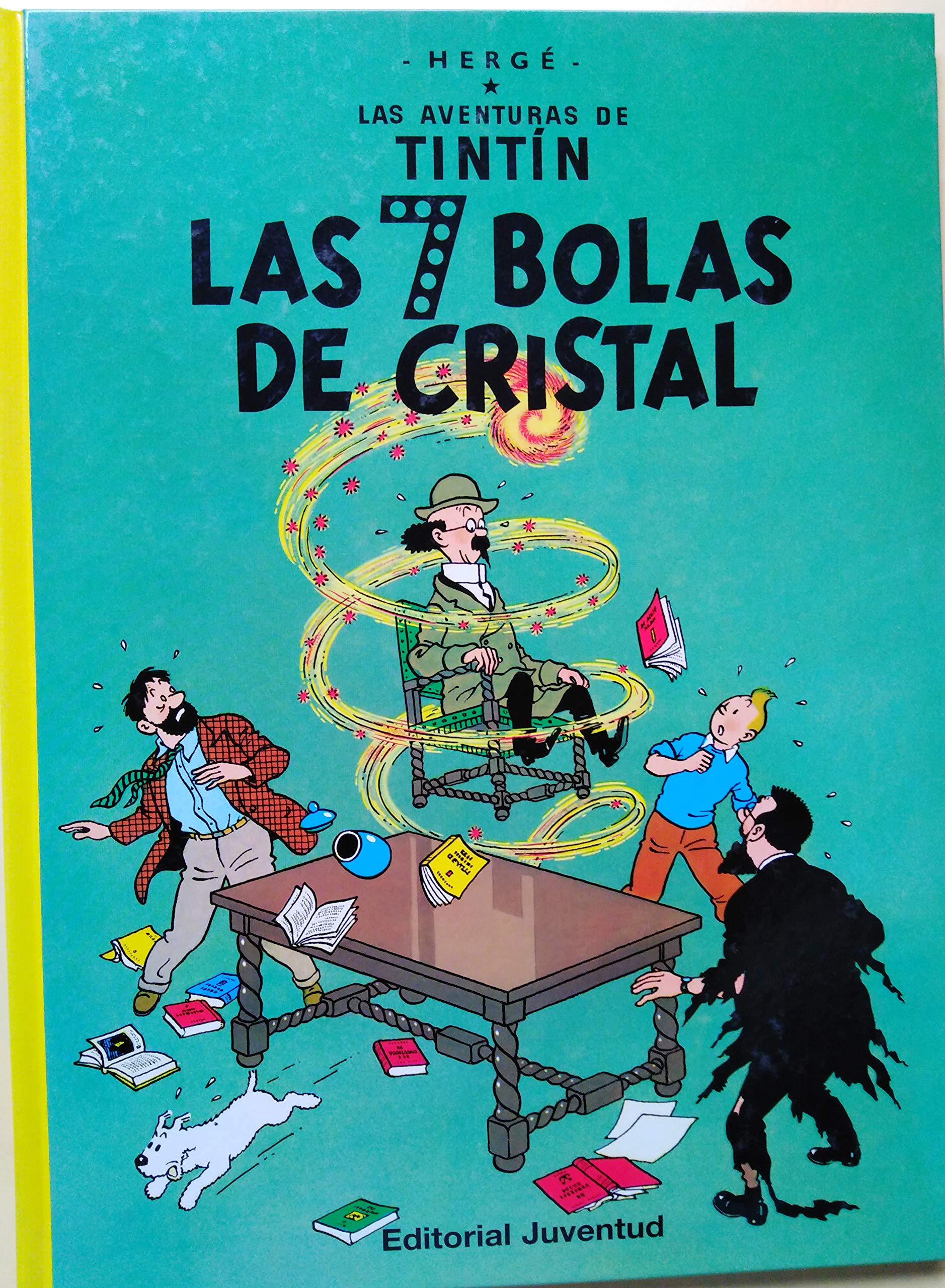 jaquette album Las 7 bolas de cristal (en espagnol). Las aventuras deTintin