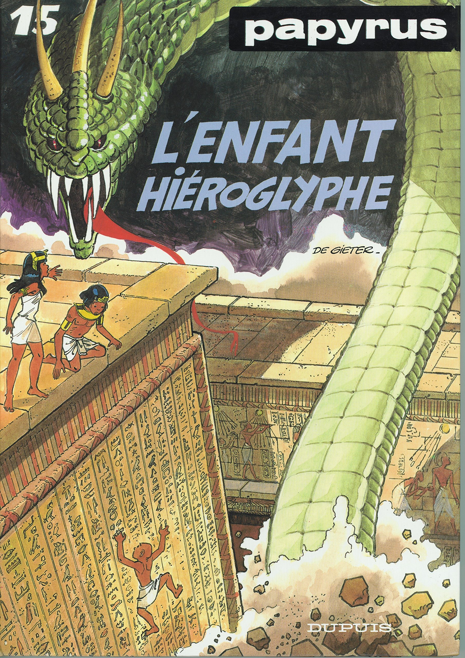 jaquette album Papyrus, Tome 15 : L'enfant hiéroglyphe