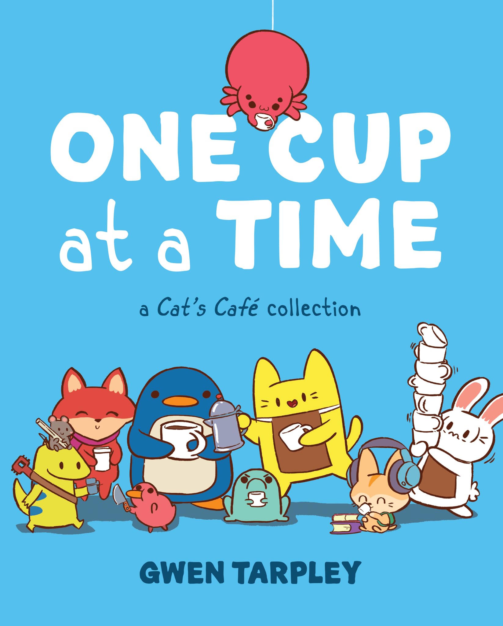 jaquette livre One Cup at a Time: A Cat's Café Collection