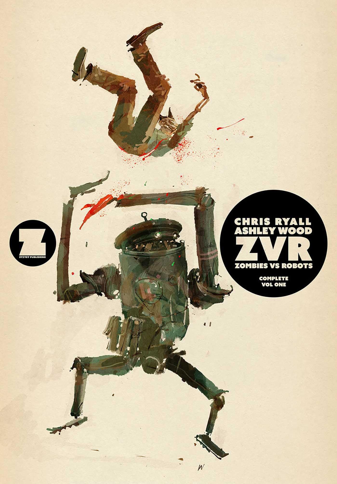 jaquette album ZVRC: Zombies Vs Robots Complete, Volume 1