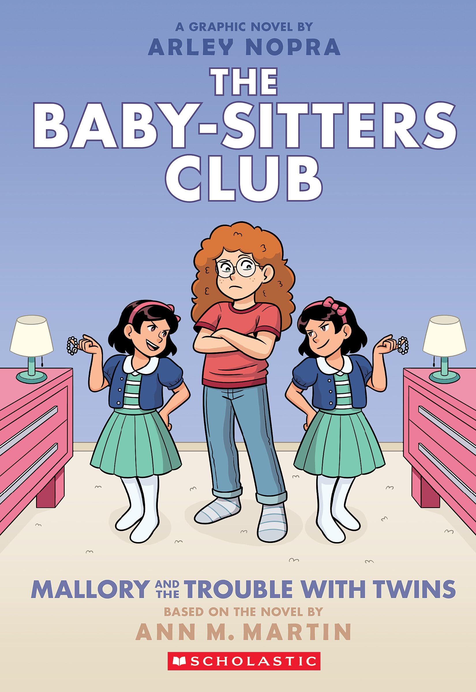 jaquette album Mallory and the Trouble with Twins: A Graphic Novel (The Baby-sitters Club #17)