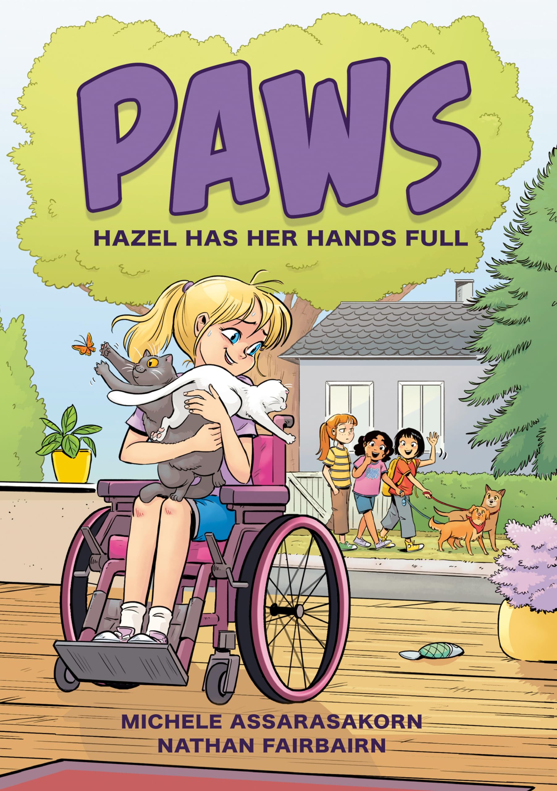 jaquette album PAWS: Hazel Has Her Hands Full: A Graphic Novel