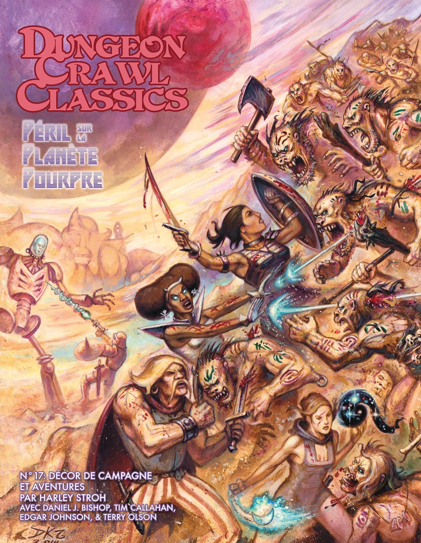 jaquette album Dungeon Crawl Classics 17 : Péril sur la planète pourpre (campagne)