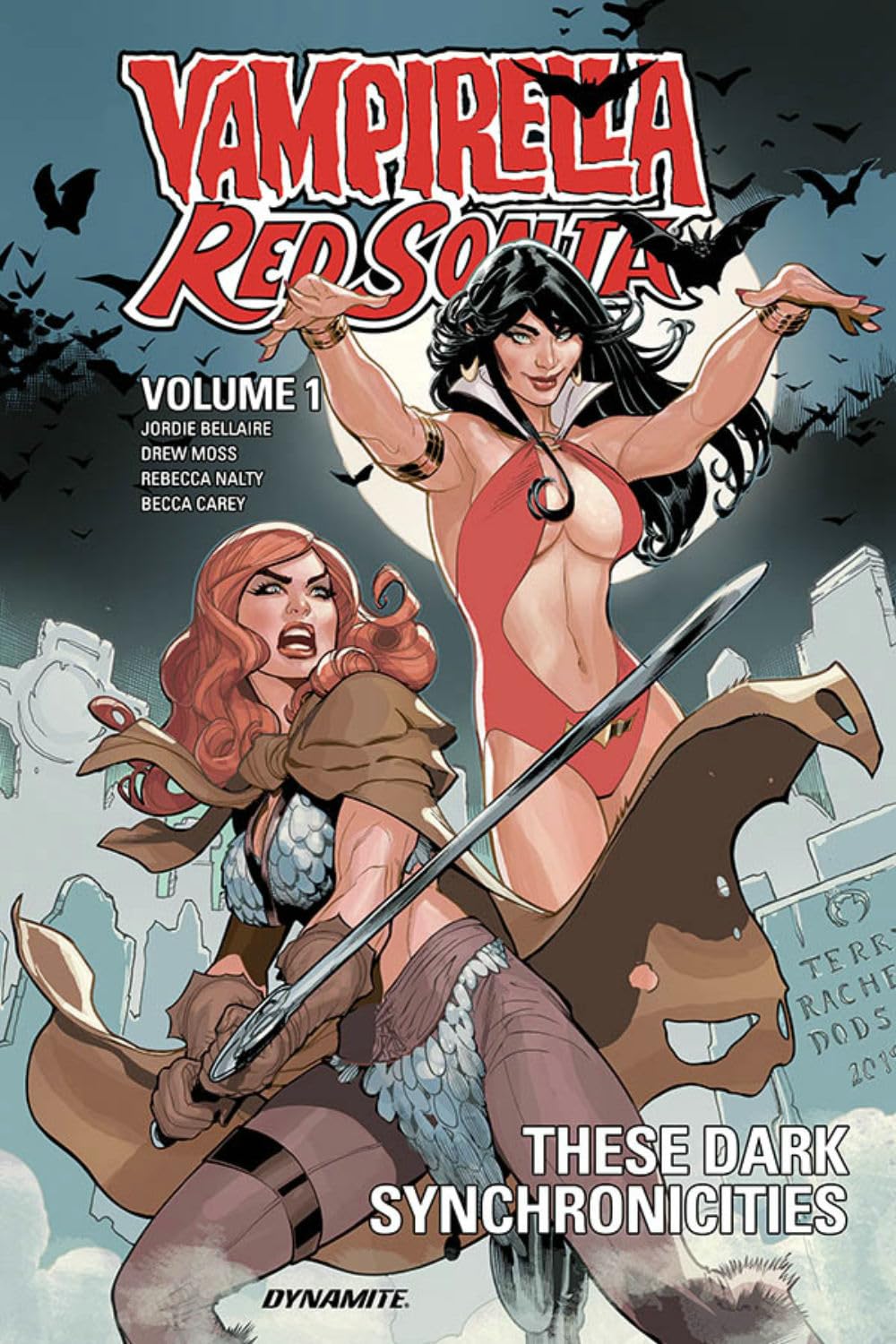 jaquette album Vampirella / Red Sonja Volume 1: These Dark Synchronicities