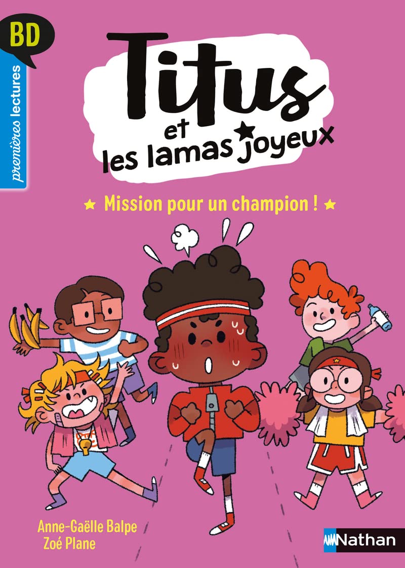 jaquette album BD Titus et les lamas joyeux : Mission pour un champion - Premières lectures BD - Dès 6 ans (3)