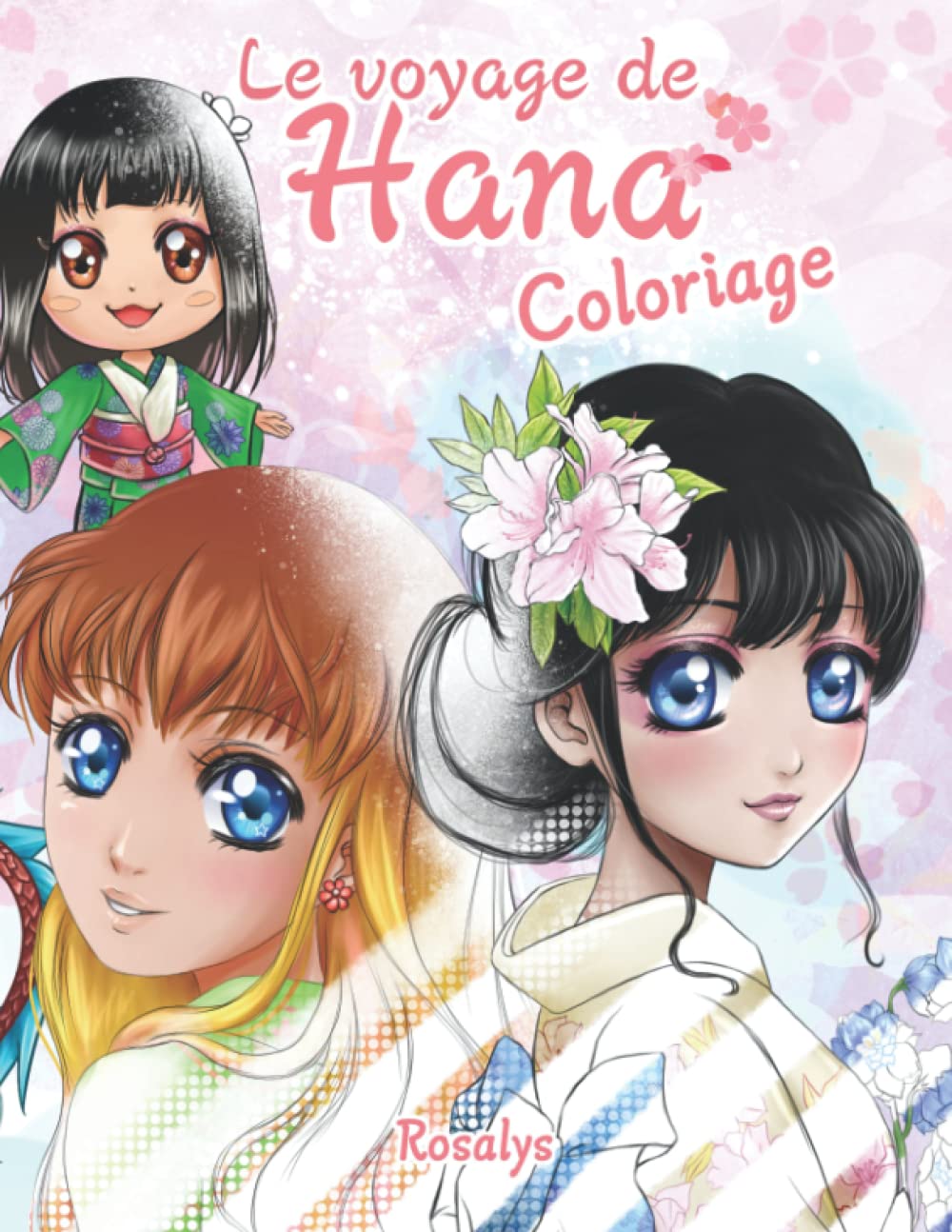 jaquette livre Le voyage de Hana Coloriage