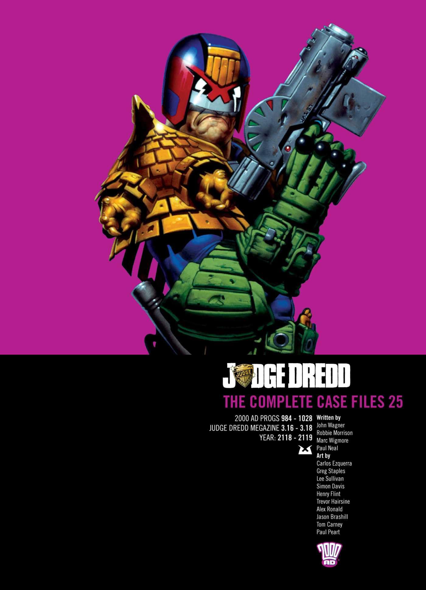 jaquette album Judge Dredd: The Complete Case Files 25 (Volume 25)