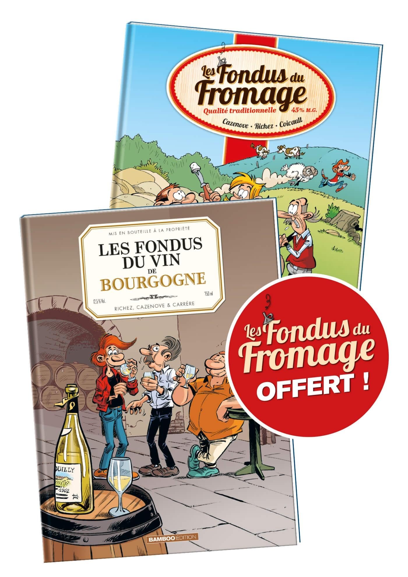 jaquette album Les Fondus du vin : Bourgogne + Fondus du fromage offert