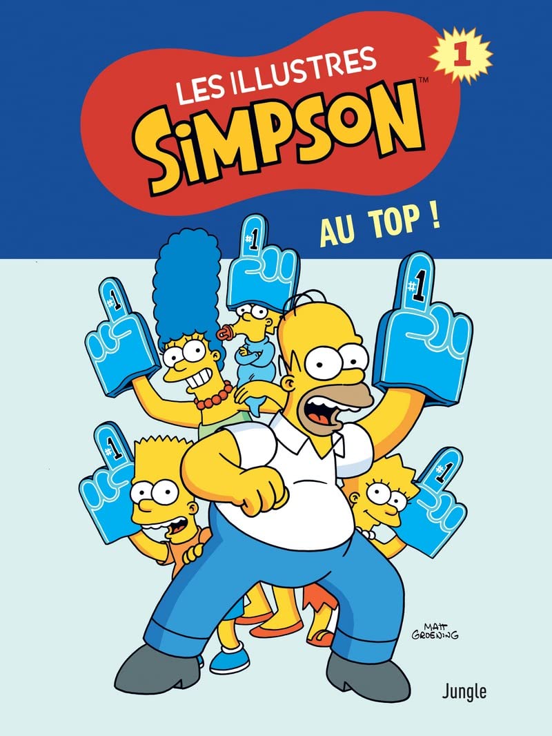 jaquette album Les illustres Simpson - Tome 1 Au top !