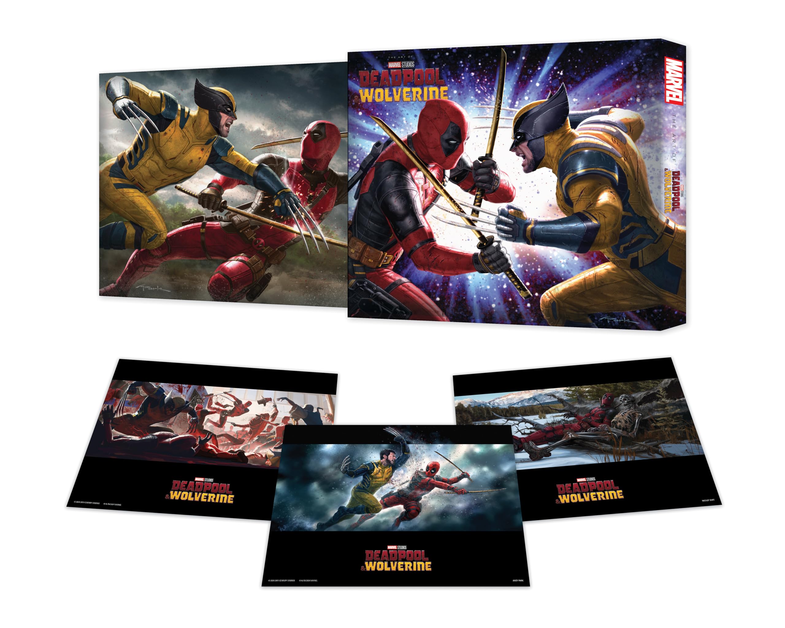 jaquette album MARVEL STUDIOS' DEADPOOL & WOLVERINE: THE ART OF THE MOVIE SLIPCASE