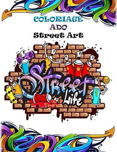 jaquette album coloriage ado: Street Art