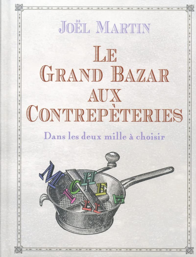 jaquette album Le grand bazar aux contrepeteries