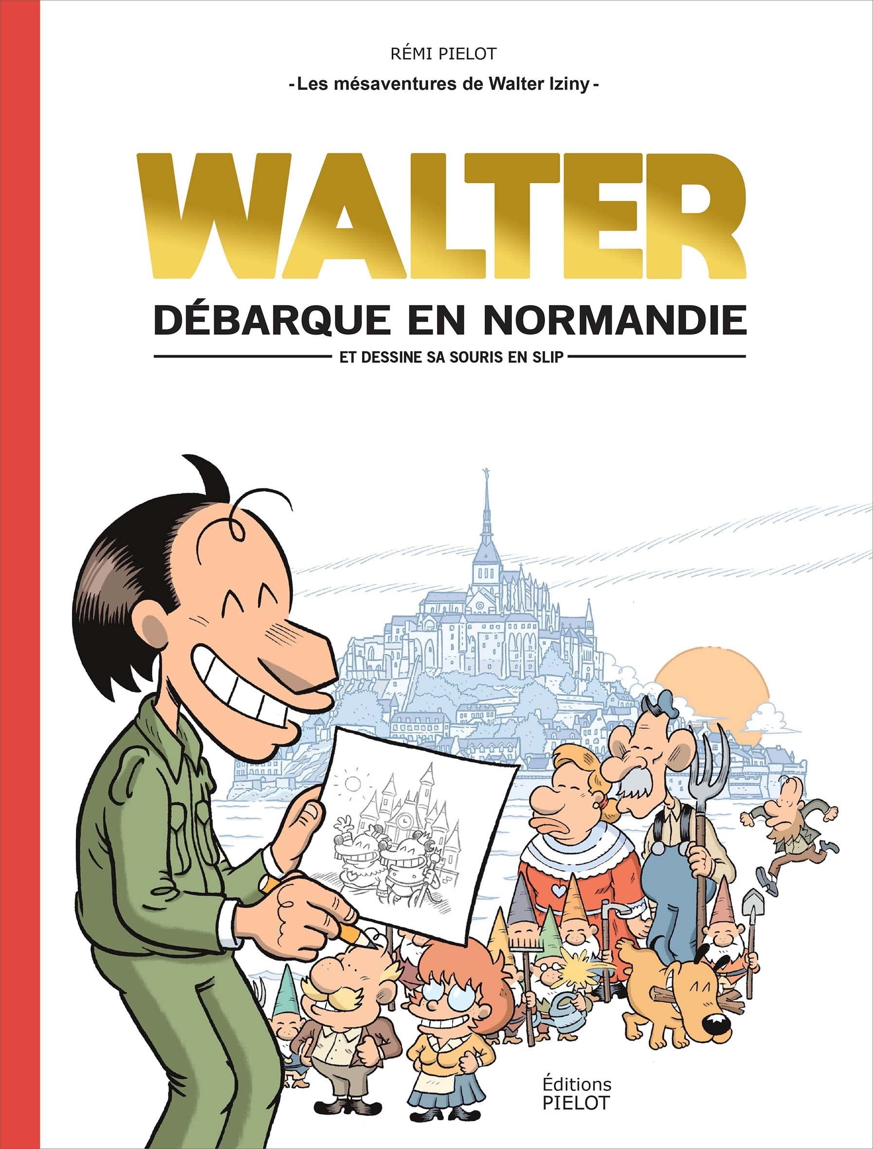 jaquette album Walter débarque en Normandie (et dessine sa souris en slip)
