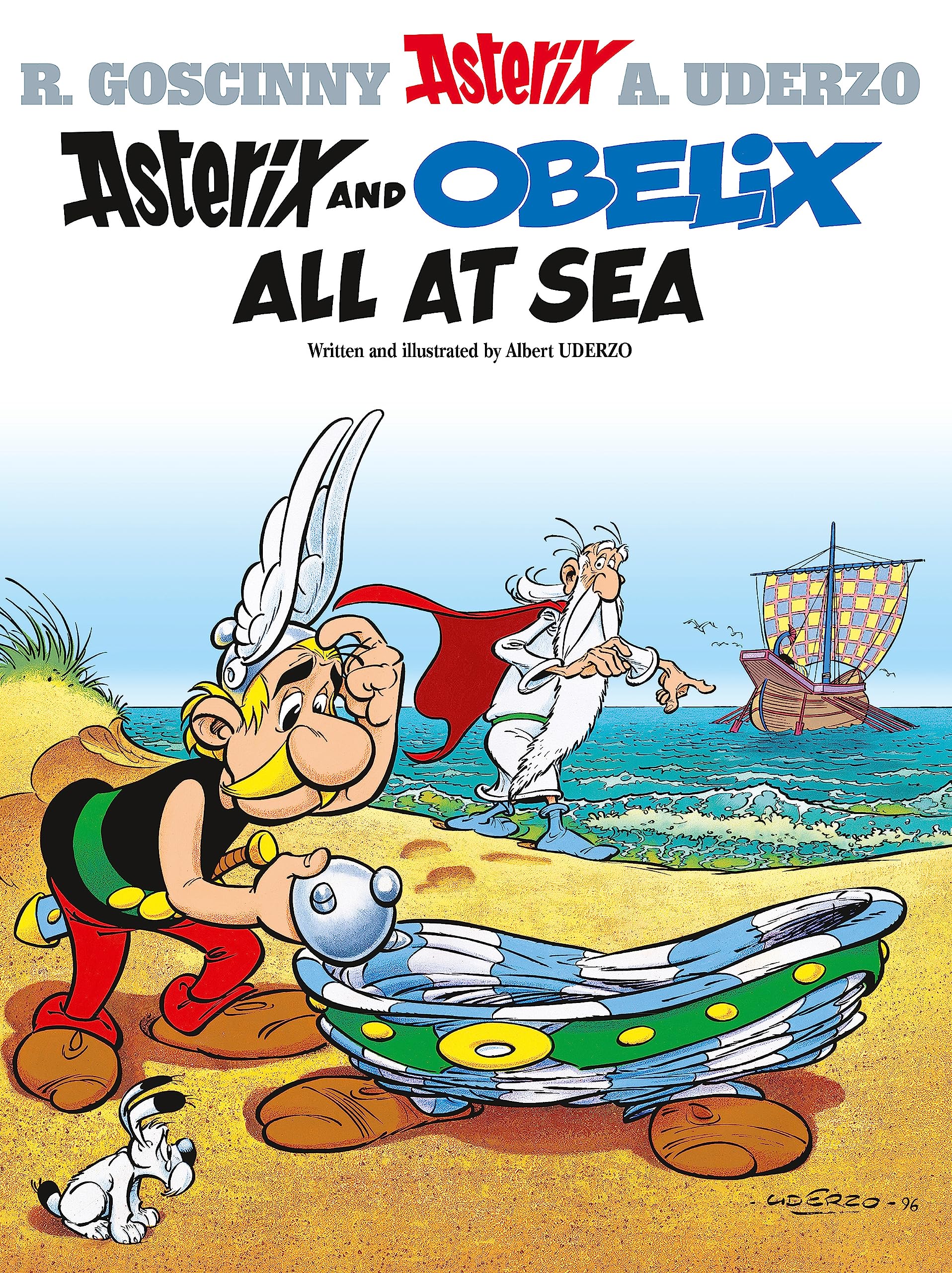 jaquette album Asterix and Obelix all at sea