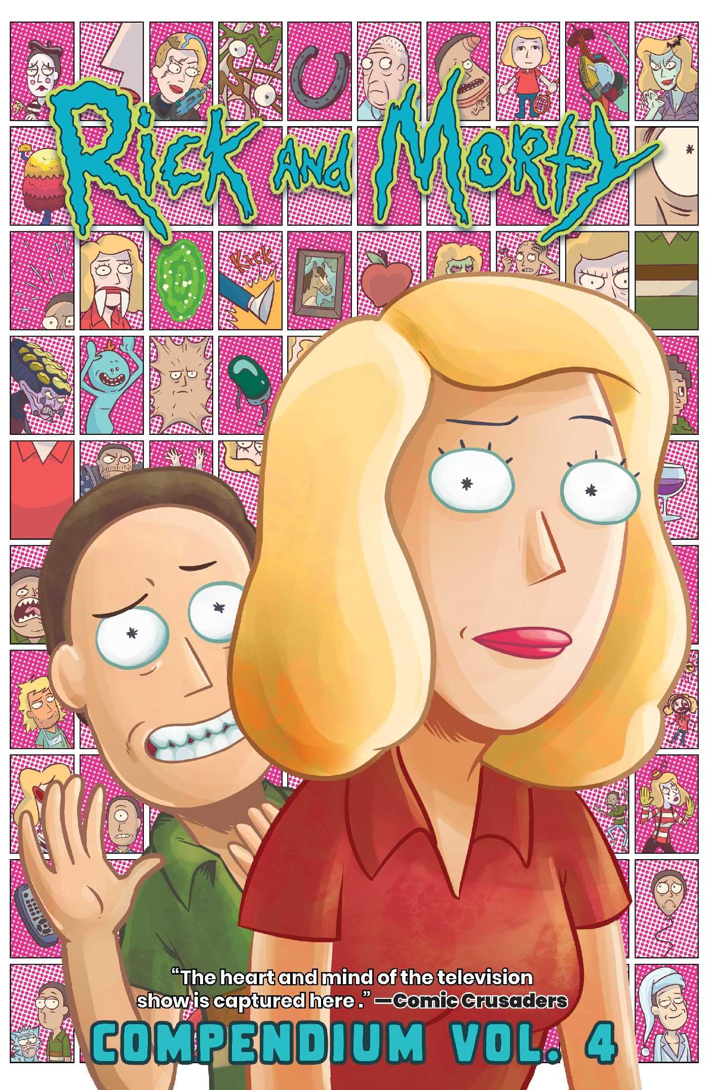 jaquette album Rick and Morty Compendium 4