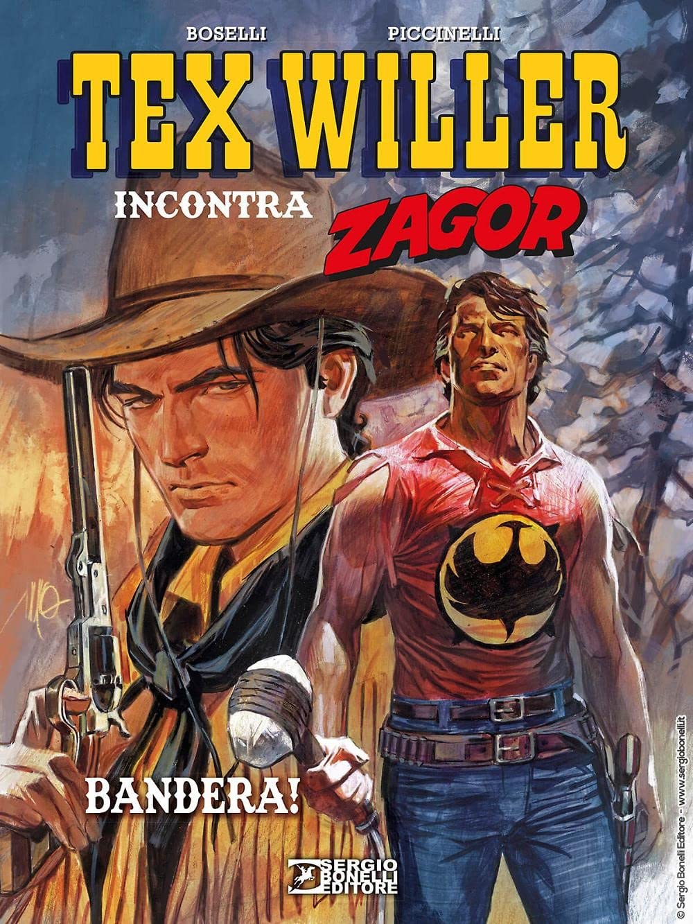 jaquette album Bandera! Tex Willer incontra Zagor