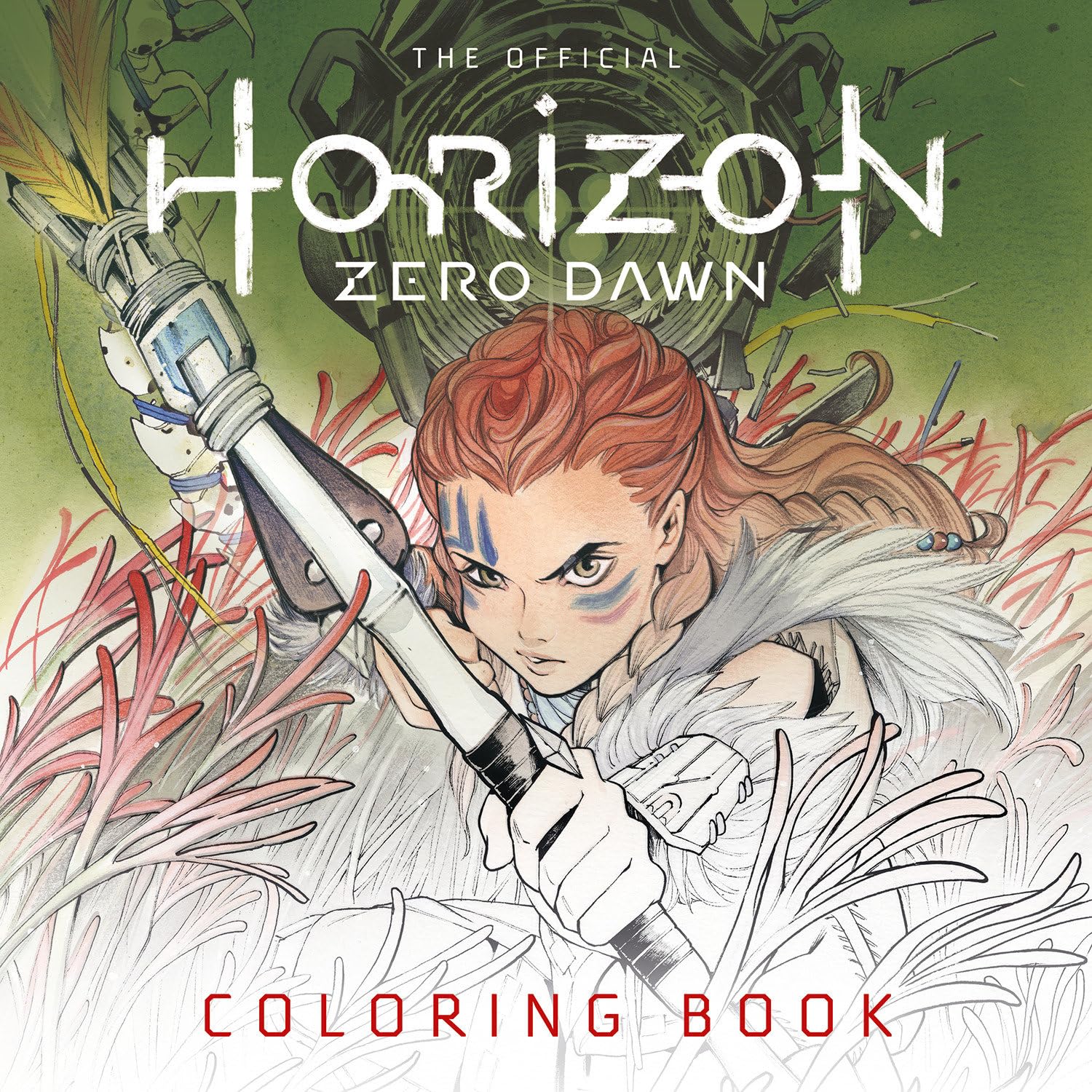 jaquette album Horizon Zero Dawn Official Coloring Book