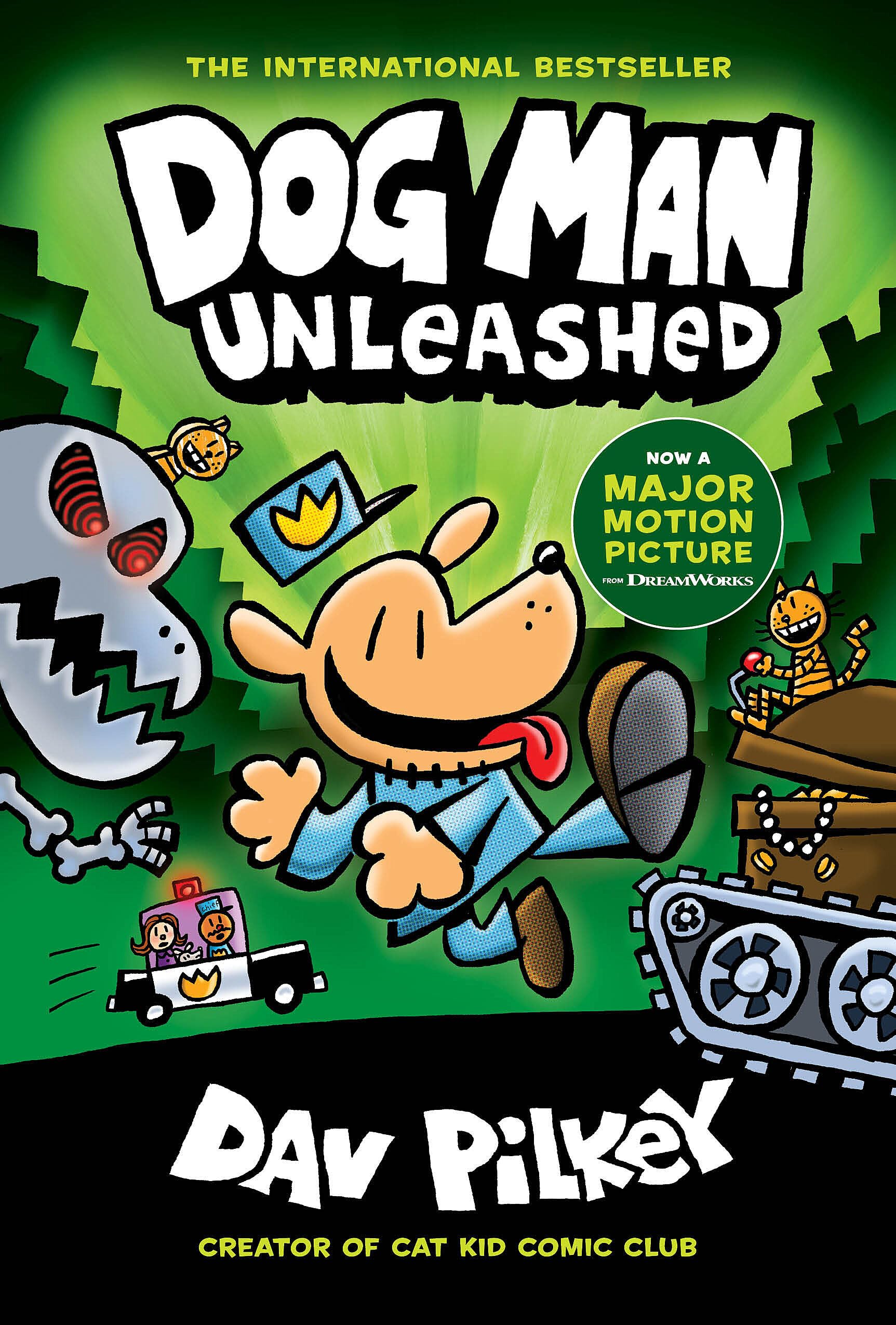 jaquette album Dog Man Unleashed: A Graphic Novel (Dog Man #2): From the Creator of Captain Underpants (Volume 2)
