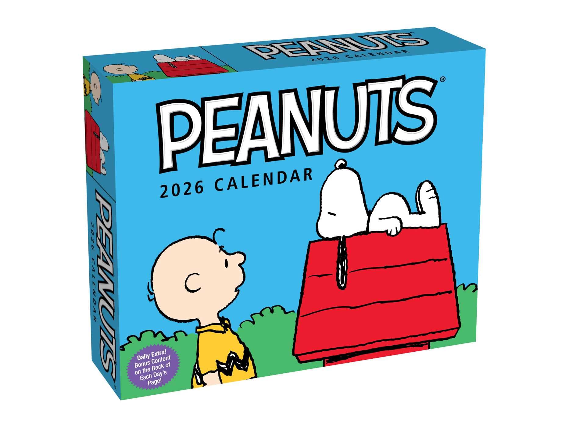 jaquette livre Peanuts® 2026 Day-to-Day Calendar