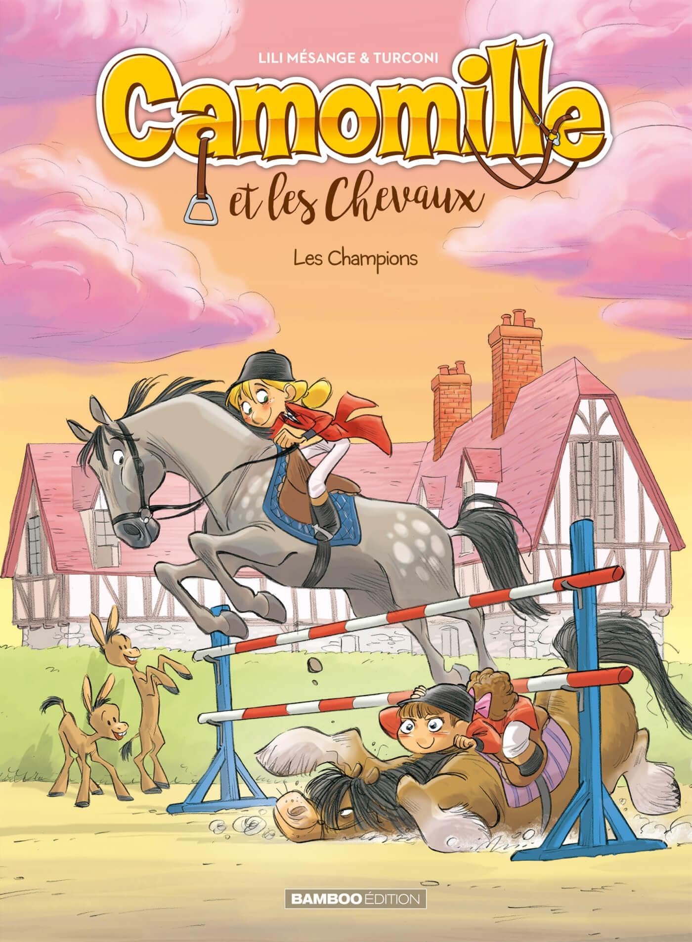 jaquette album Camomille et les chevaux - tome 04 - top humour: Les Champions