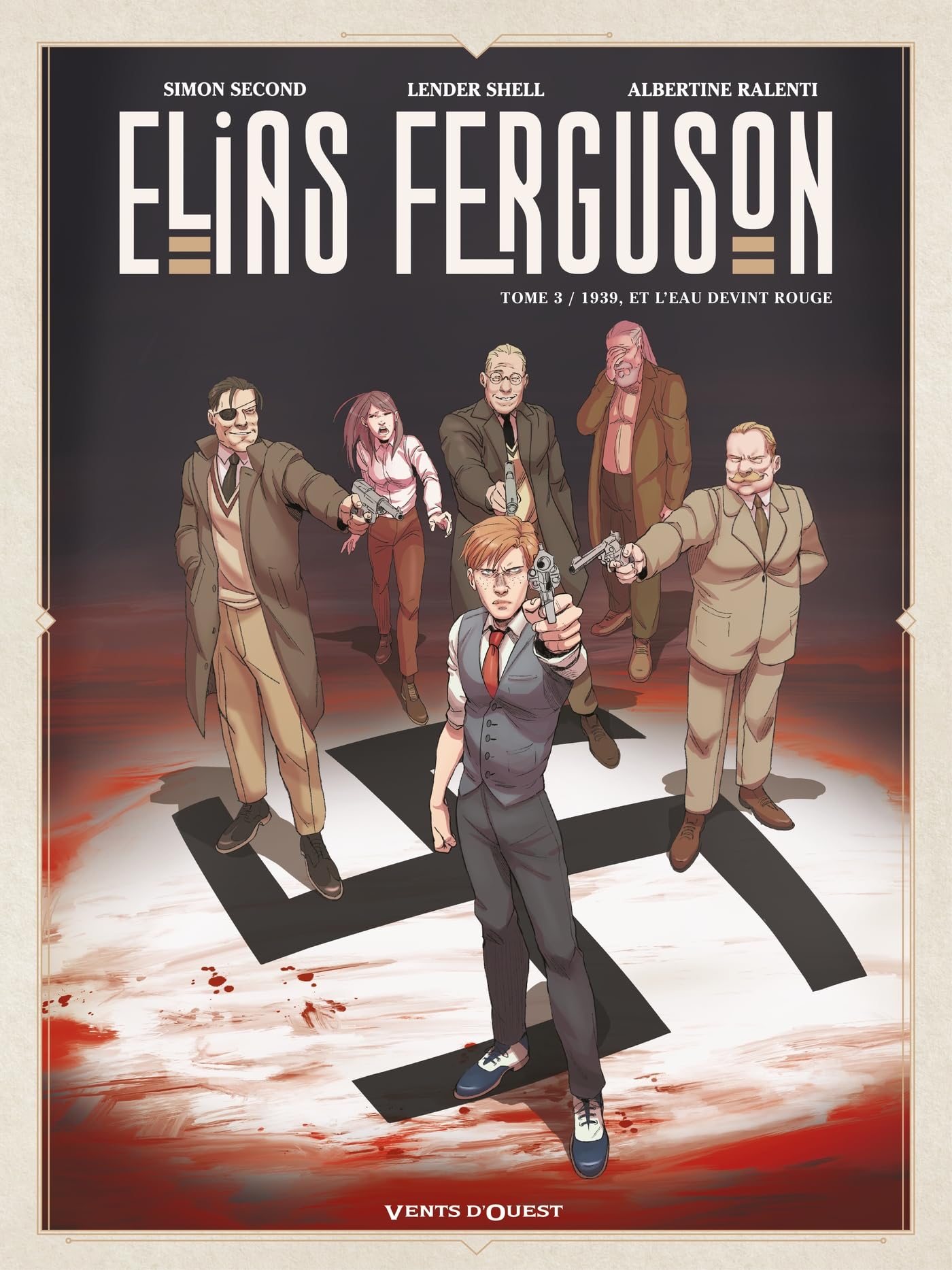 jaquette album Elias Ferguson - Tome 03: Et l'eau devint rouge