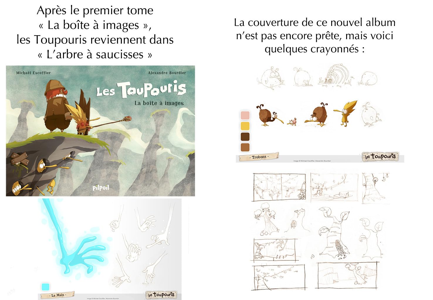 jaquette album Les Toupouris - L´arbre à saucisses : L'arbre à saucisses