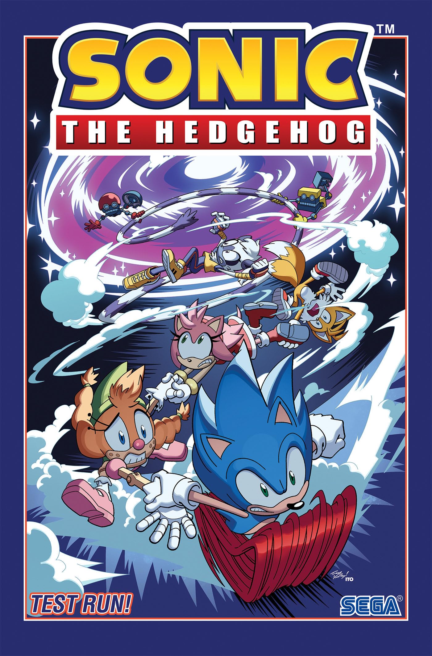 jaquette album Sonic the Hedgehog, Vol. 10: Test Run!