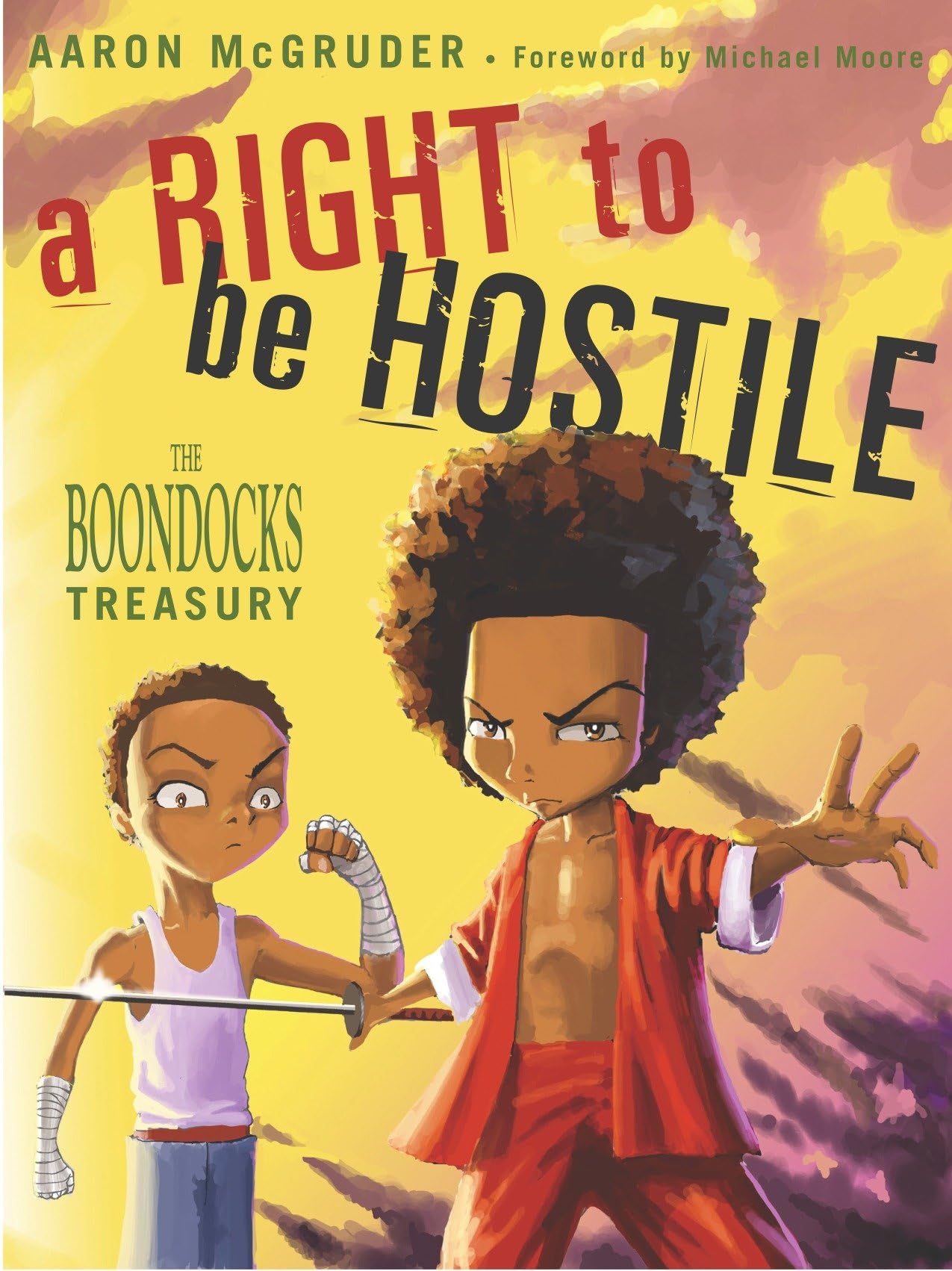 jaquette livre A Right to Be Hostile: The Boondocks Treasury