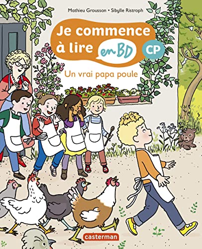 jaquette album Je Commence À Lire En Bd - Cp - Un Vrai Papa Poule