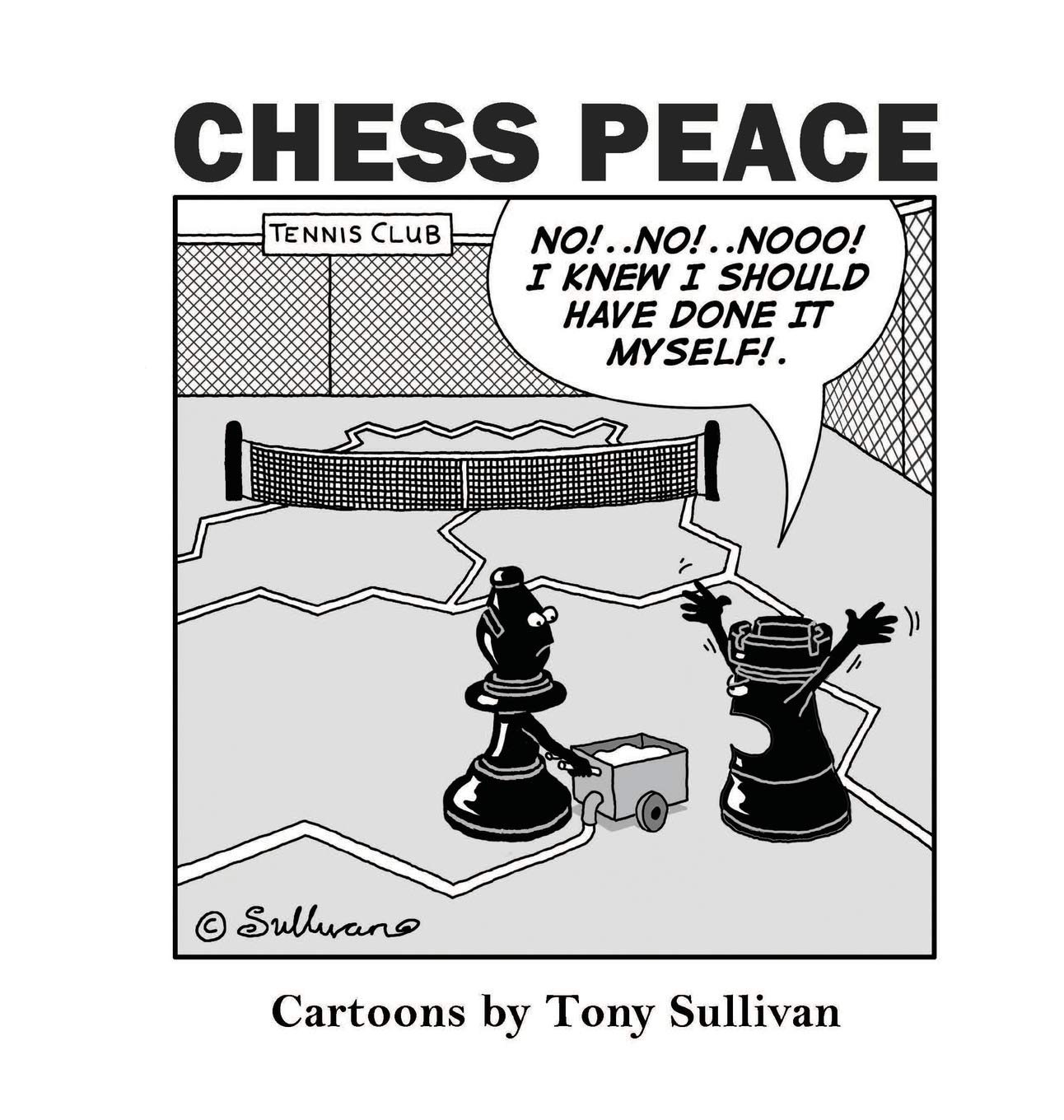 jaquette album Chess Peace: Cartoons by Tony Sullivan