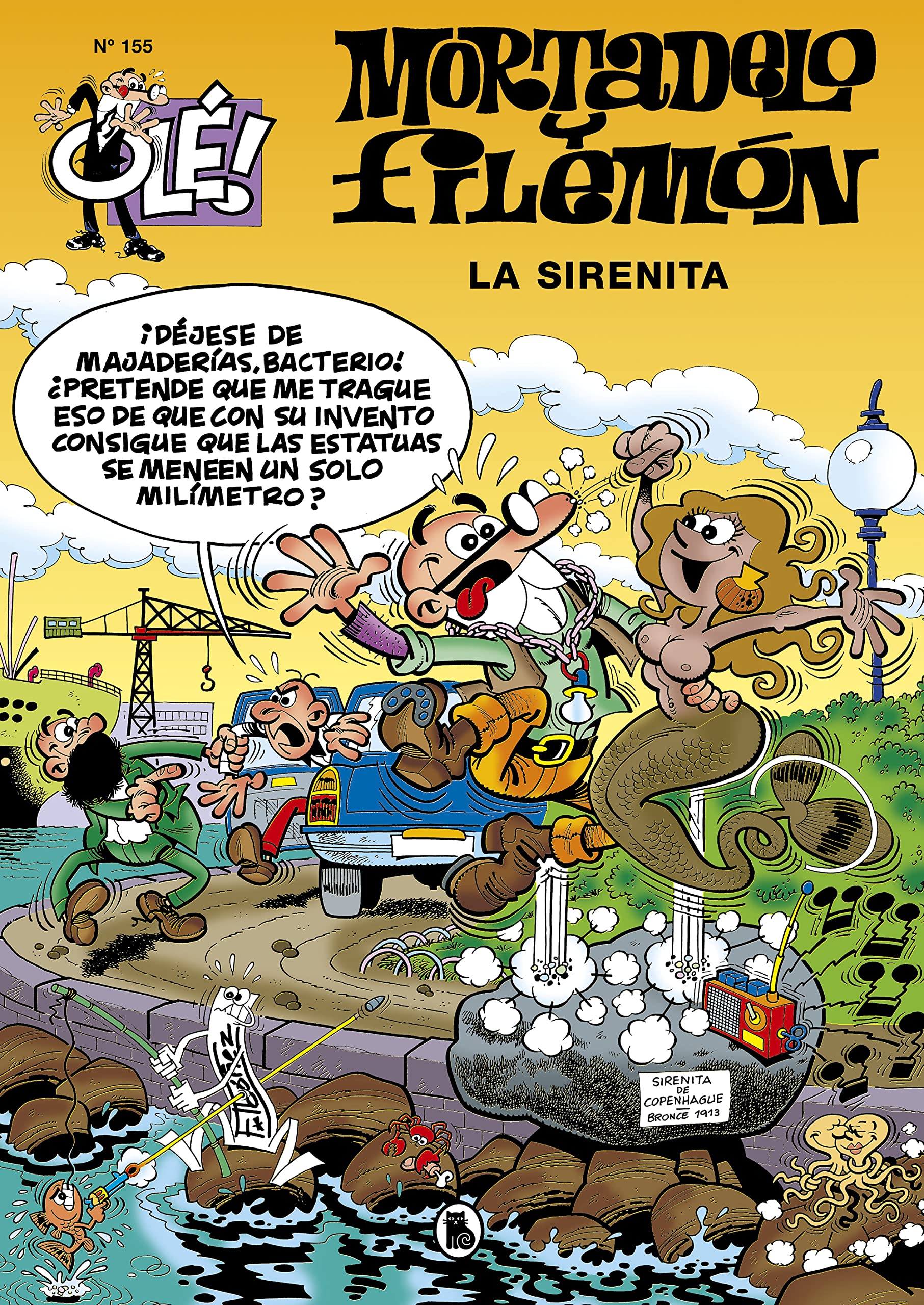 jaquette album Mortadelo y Filemón. La Sirenita (Olé! Mortadelo 155)