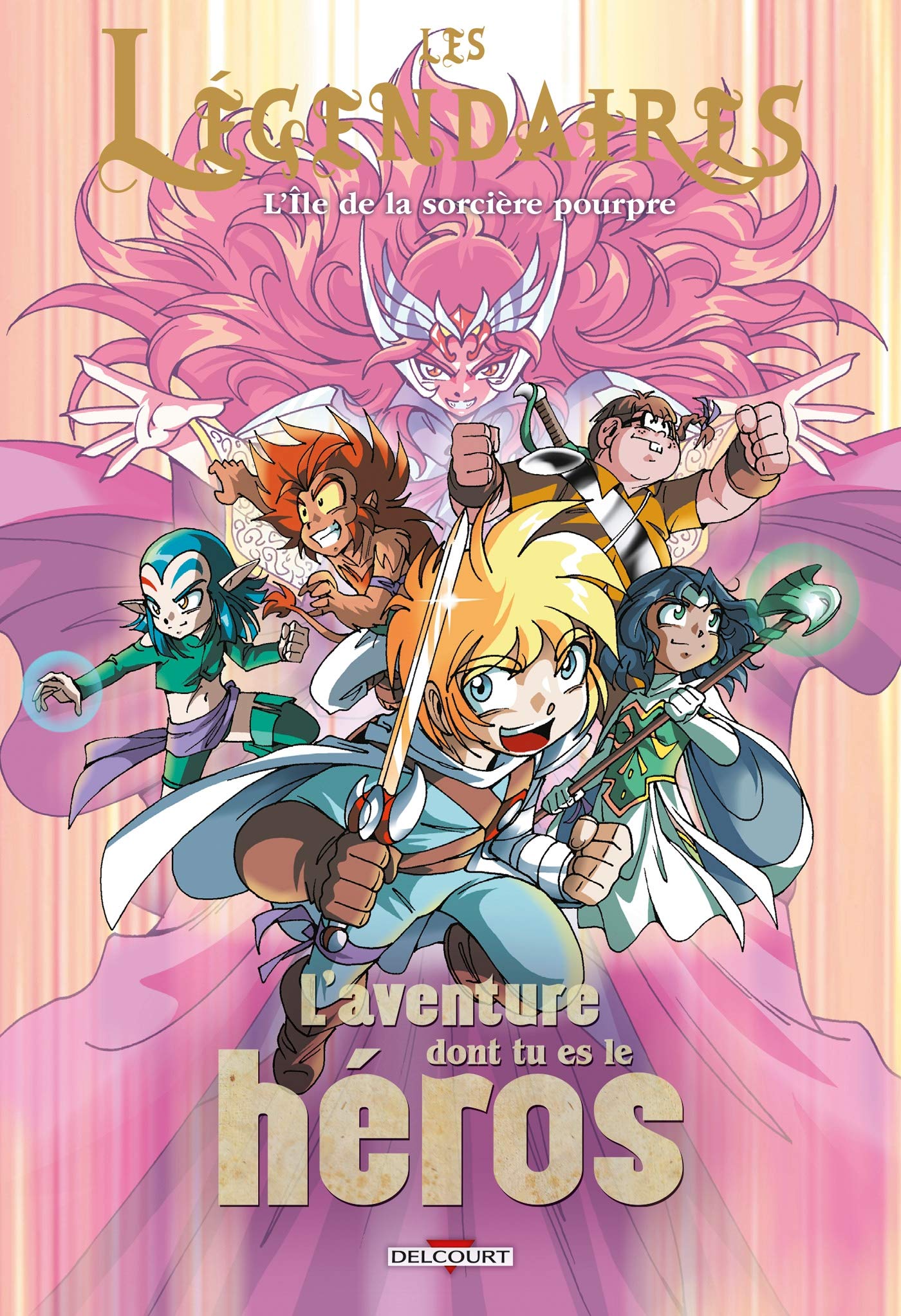 jaquette album Les Légendaires - L'aventure dont tu es le héros T02: L'île de la sorcière pourpre