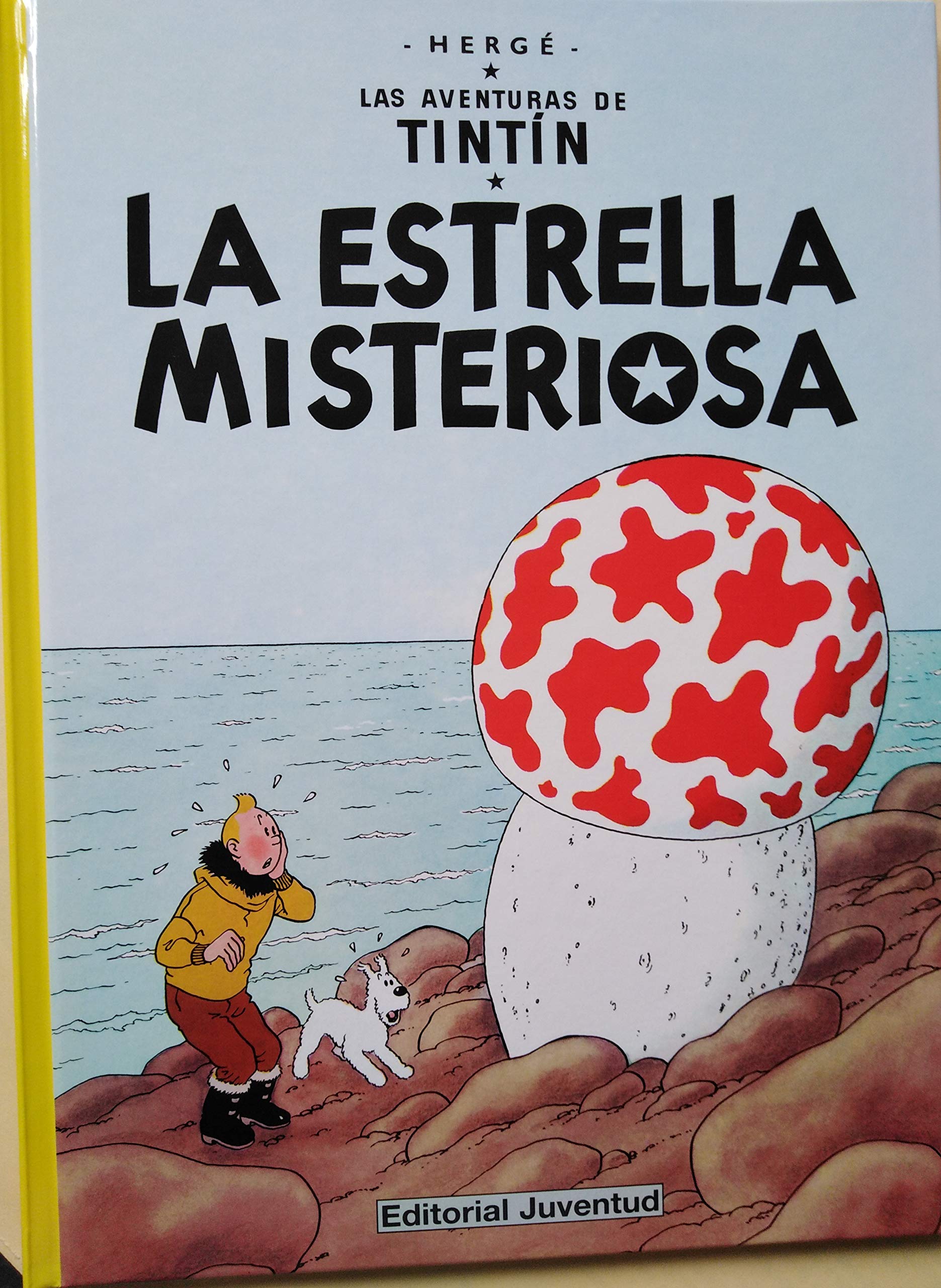 jaquette album La estrella misteriosa (en espagnol). Las aventuras deTintin