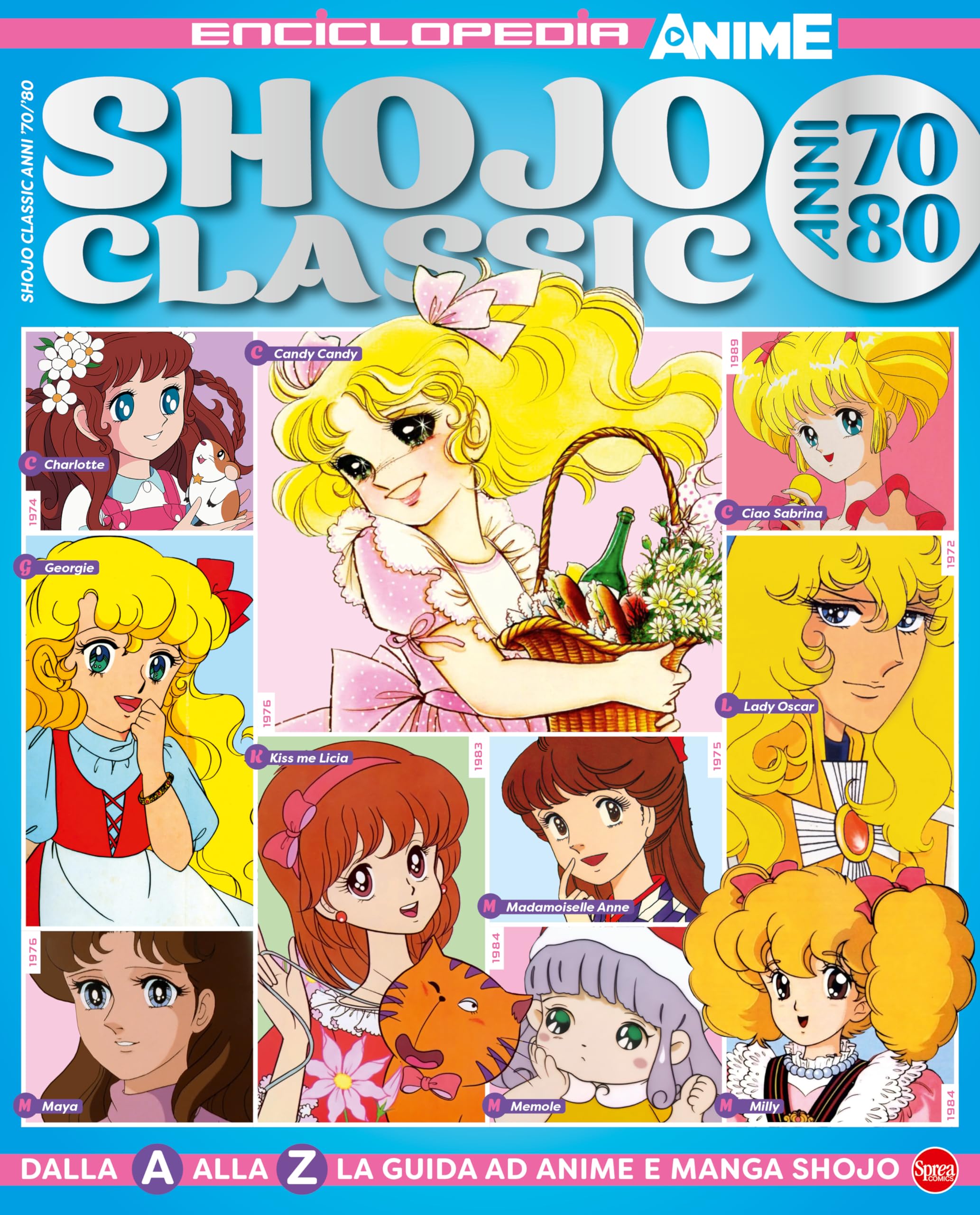 jaquette album Shojo classic. Anni '70-'80. Enciclopedia anime