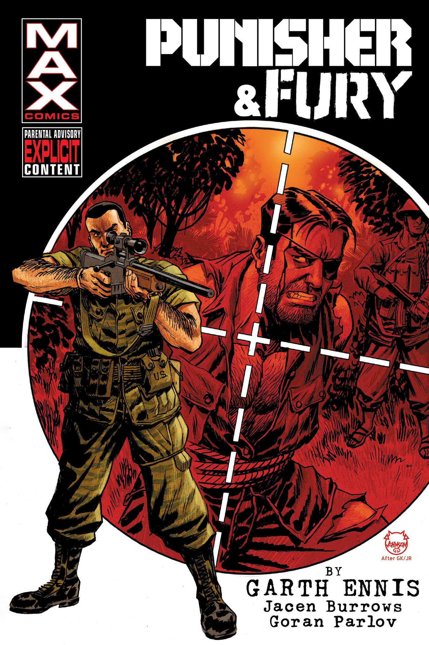 jaquette album Punisher & Fury Max By Garth Ennis Omnibus Dave Johnson Cover