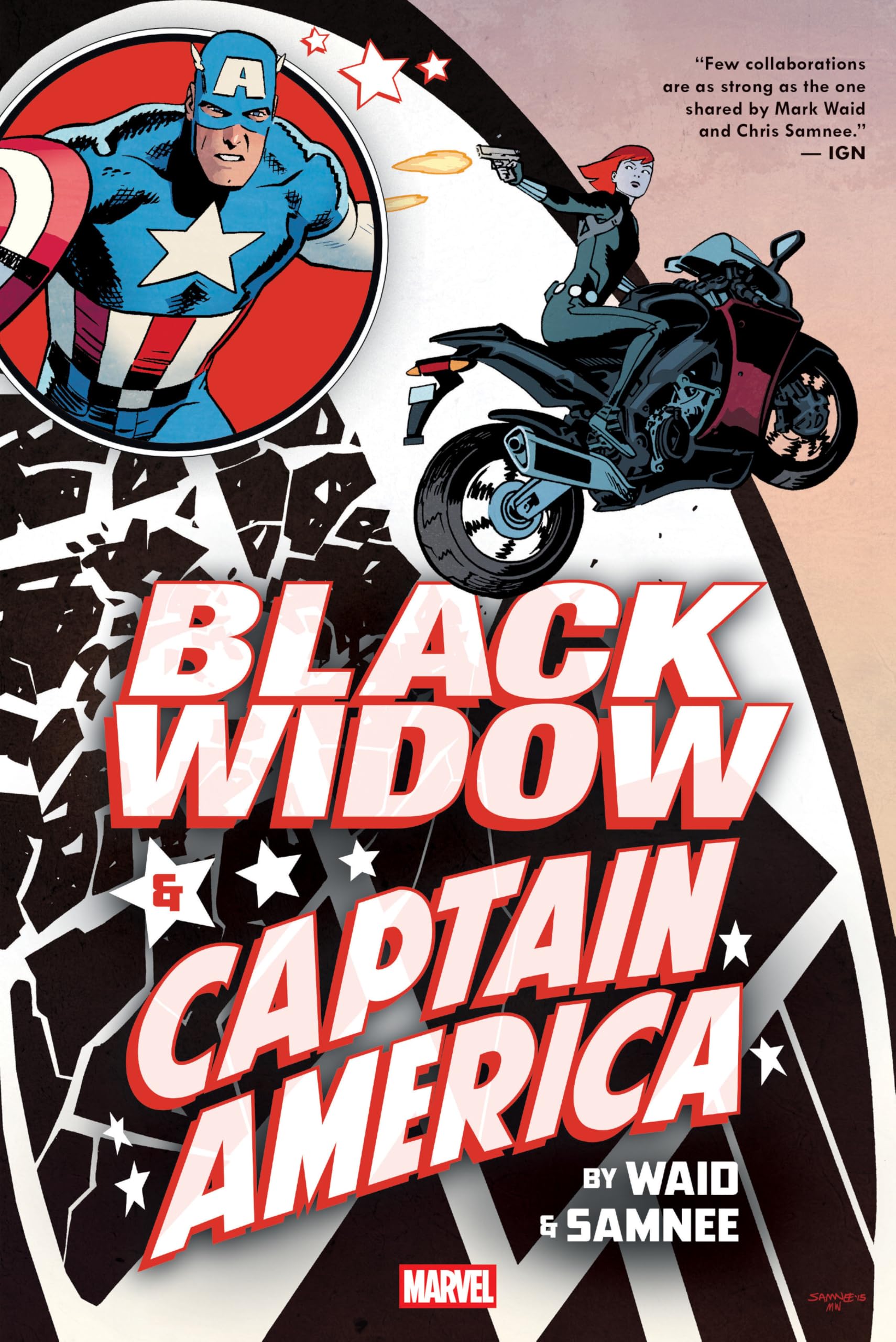 jaquette album Black Widow & Captain America By Waid & Samnee Omnibus