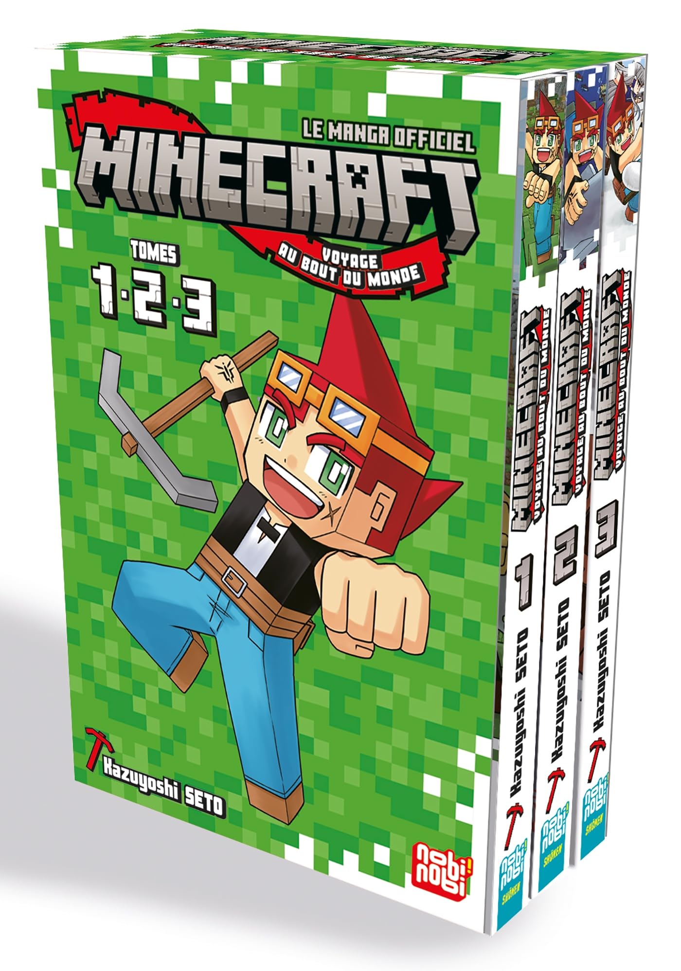 jaquette album Coffret Minecraft T01-02-03