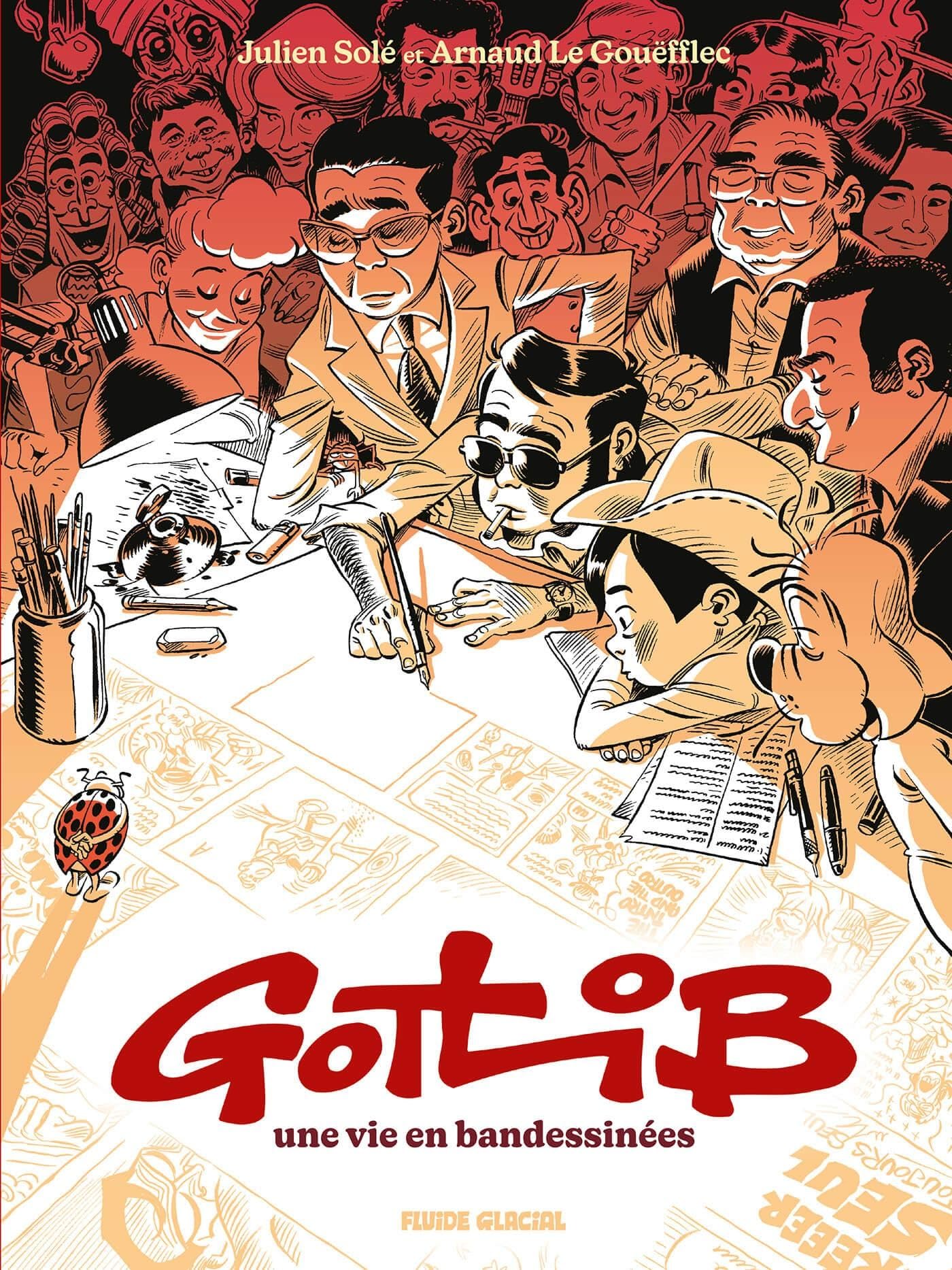 jaquette album Gotlib, une vie en Bandessinées