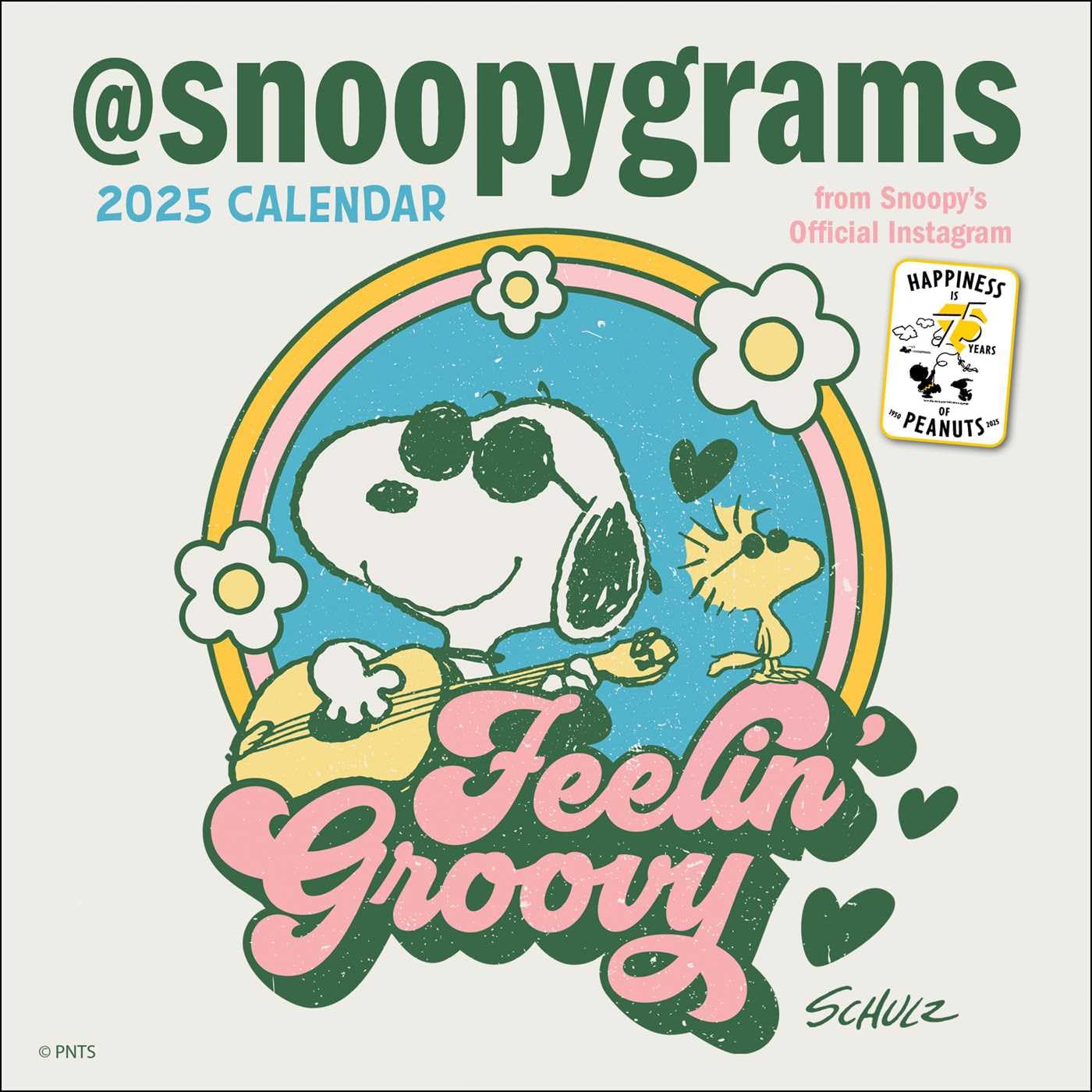 jaquette album Peanuts 2025 Mini Wall Calendar